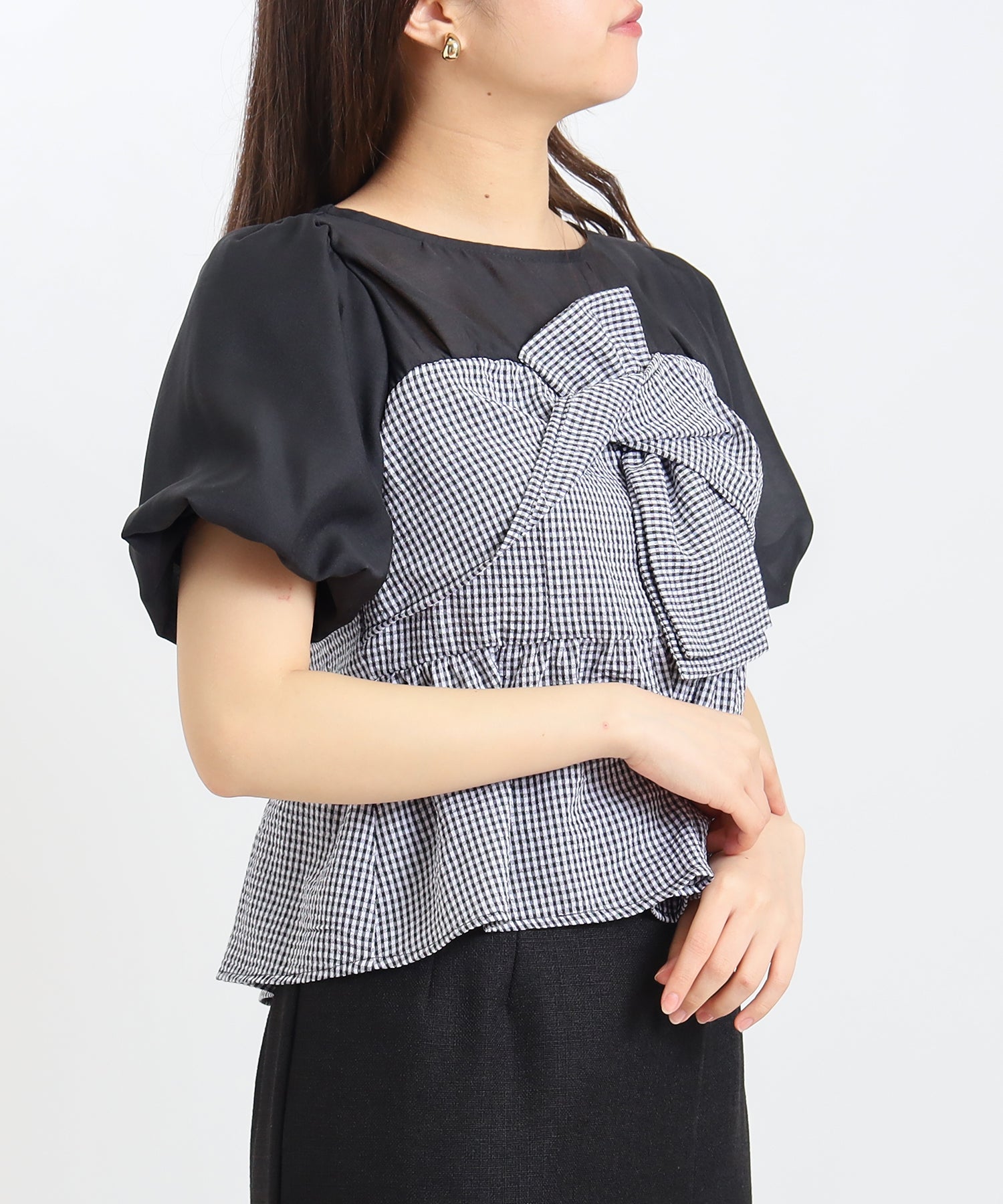 ブラック　model：156cm　着用サイズ：M