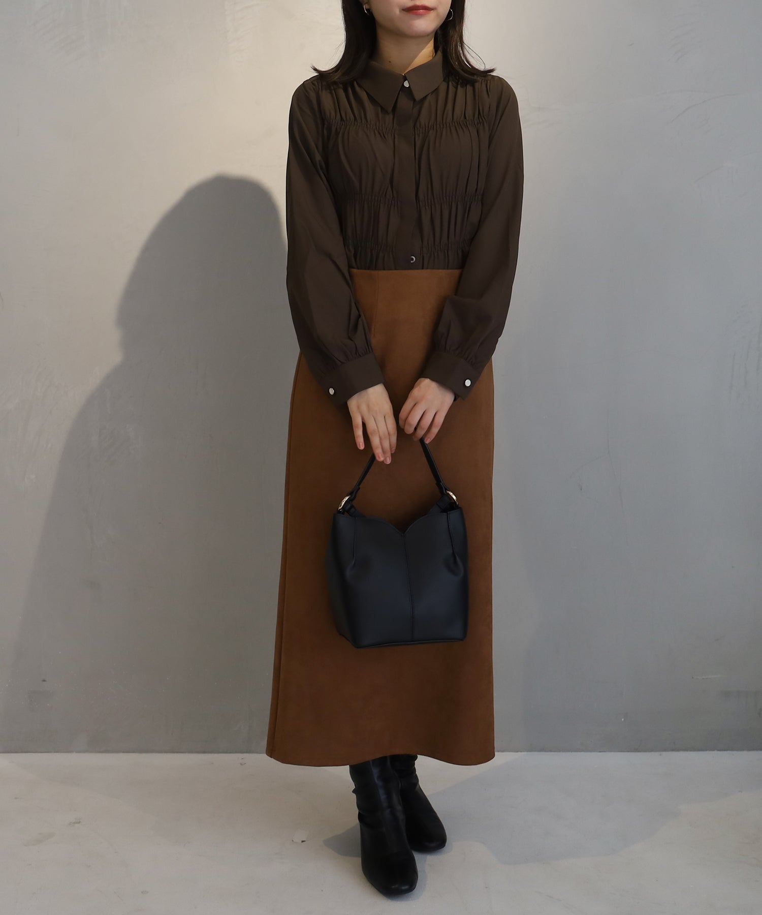 ブラウン　model：156㎝　着用サイズ：M
