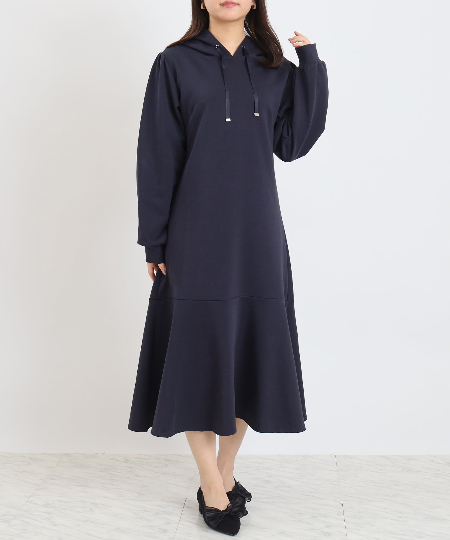 ネイビー　model:156cm  着用サイズ：M