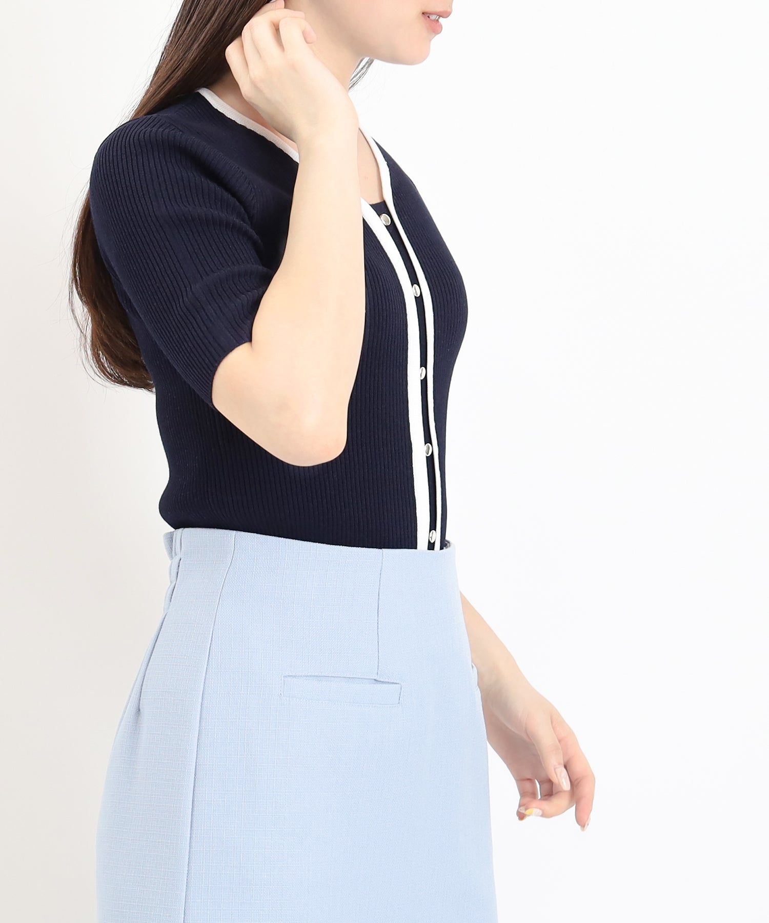 ネイビー　model:160　着用サイズ：M