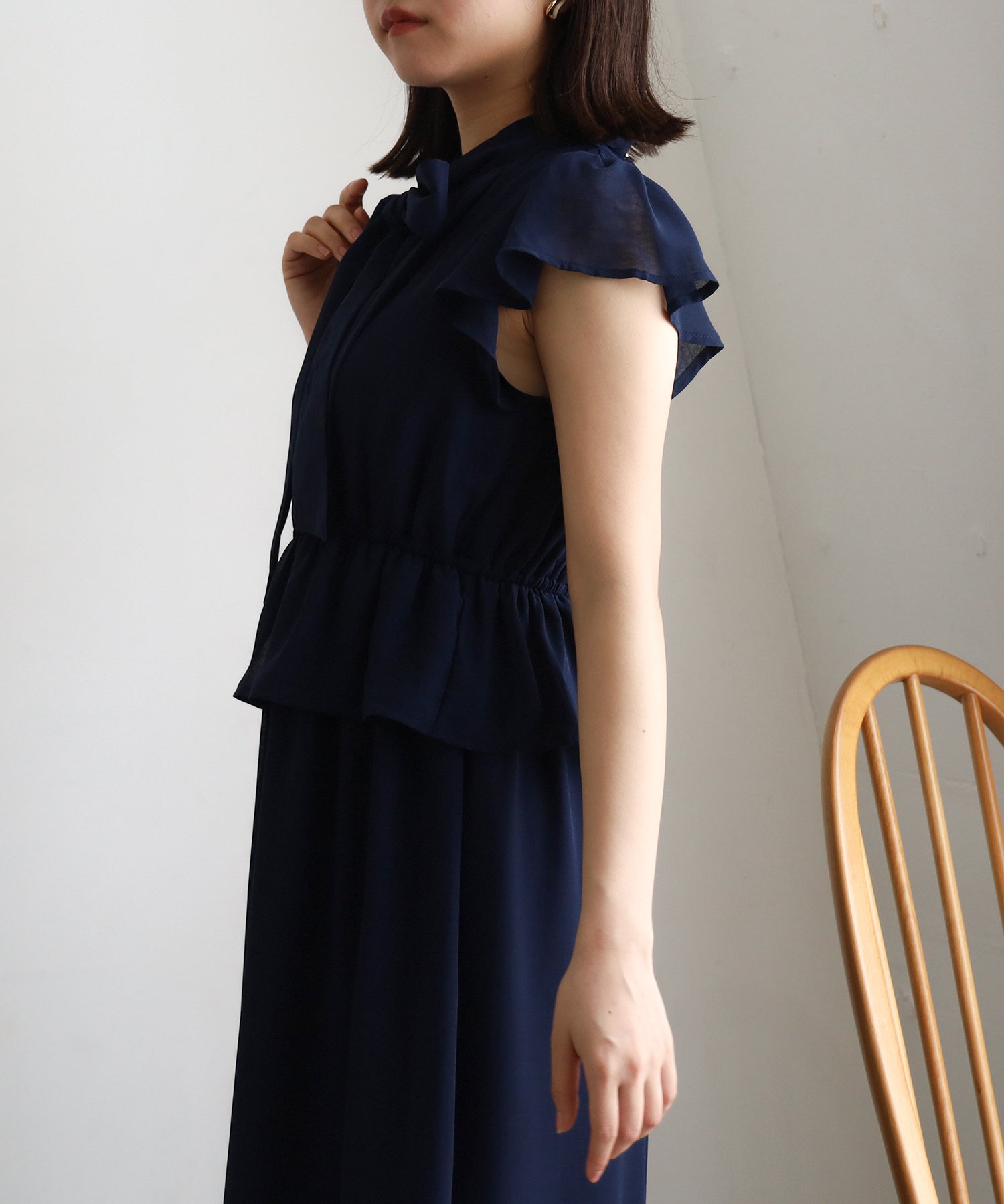 ネイビー　model：156　着用サイズ：M