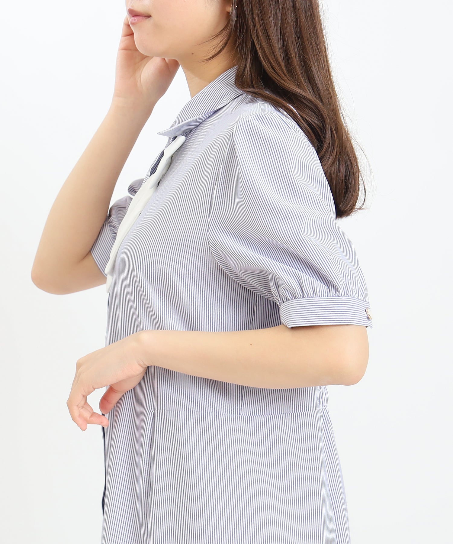 ホワイト×ブルー　model：156　着用サイズ：M