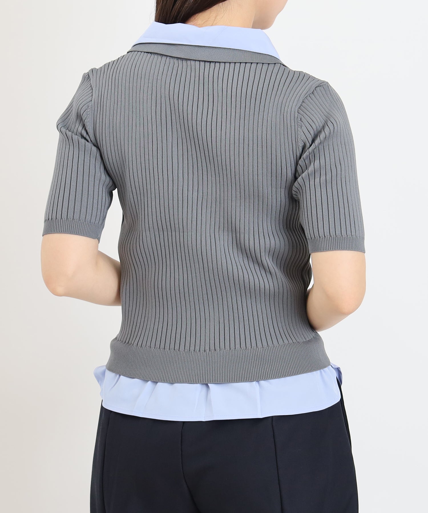 ライトグレー　model:160cm  着用サイズ：M