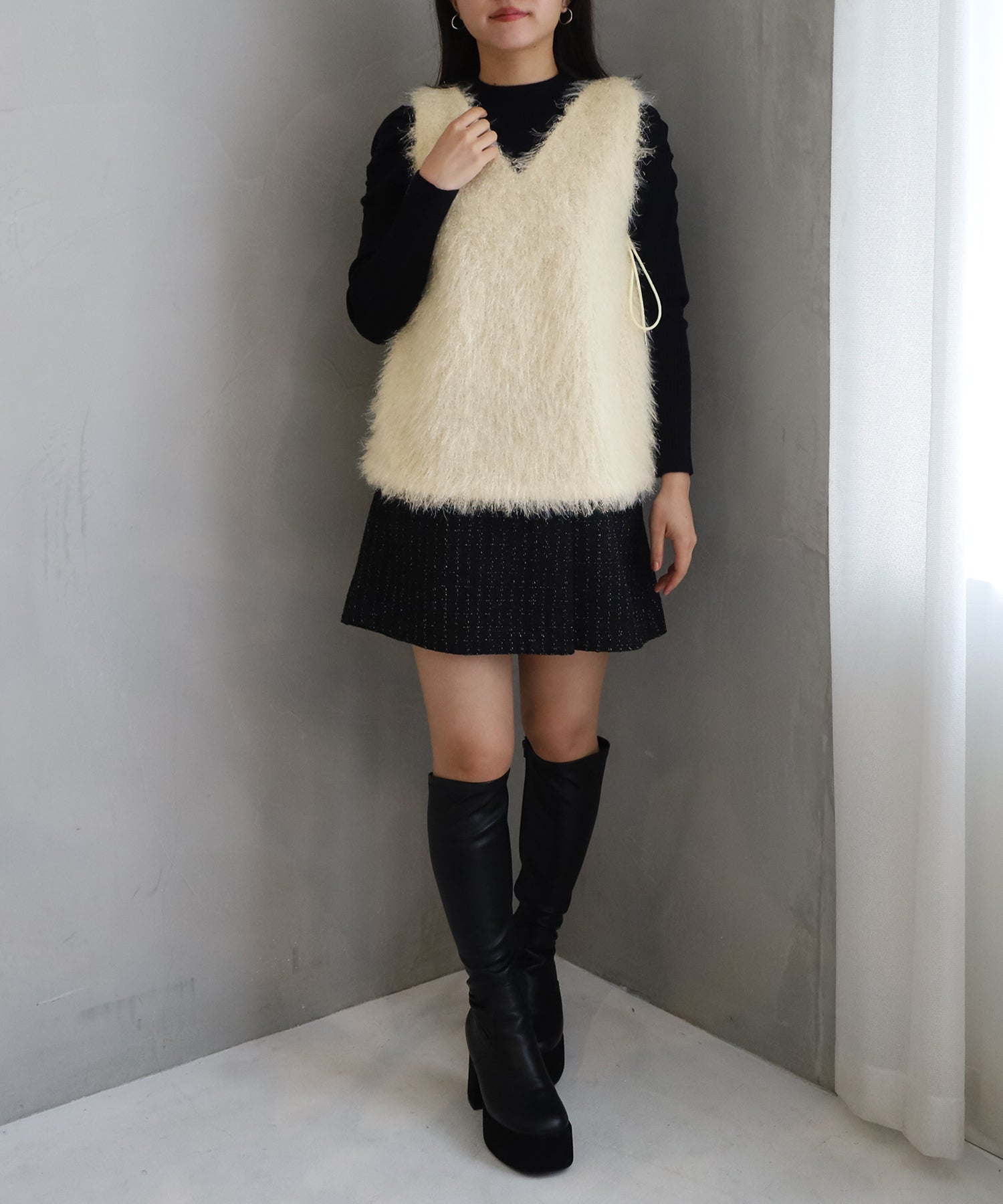 アイボリー　model：156　着用サイズ：Ｍ