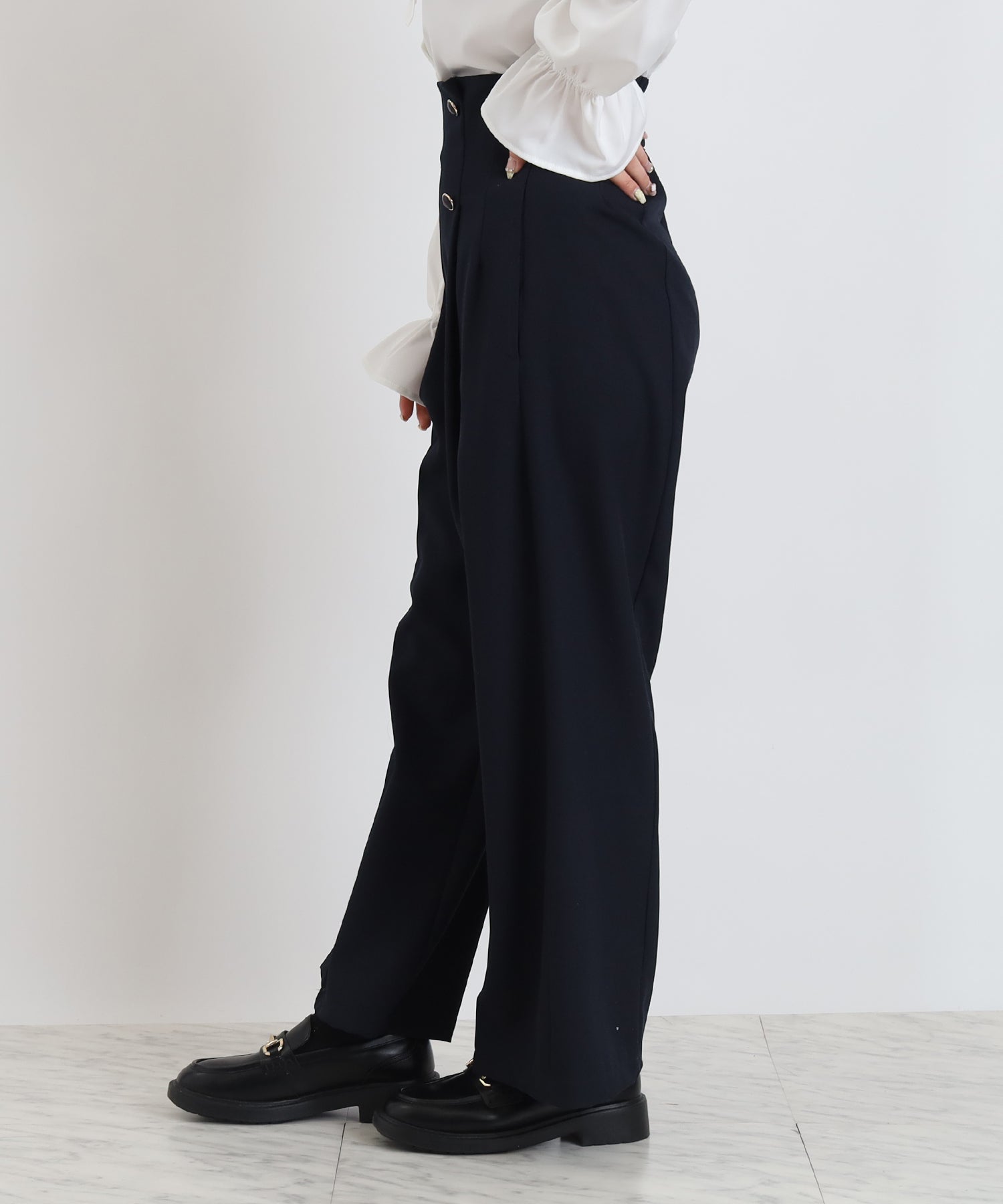 ネイビー　model:160cm  着用サイズ：M