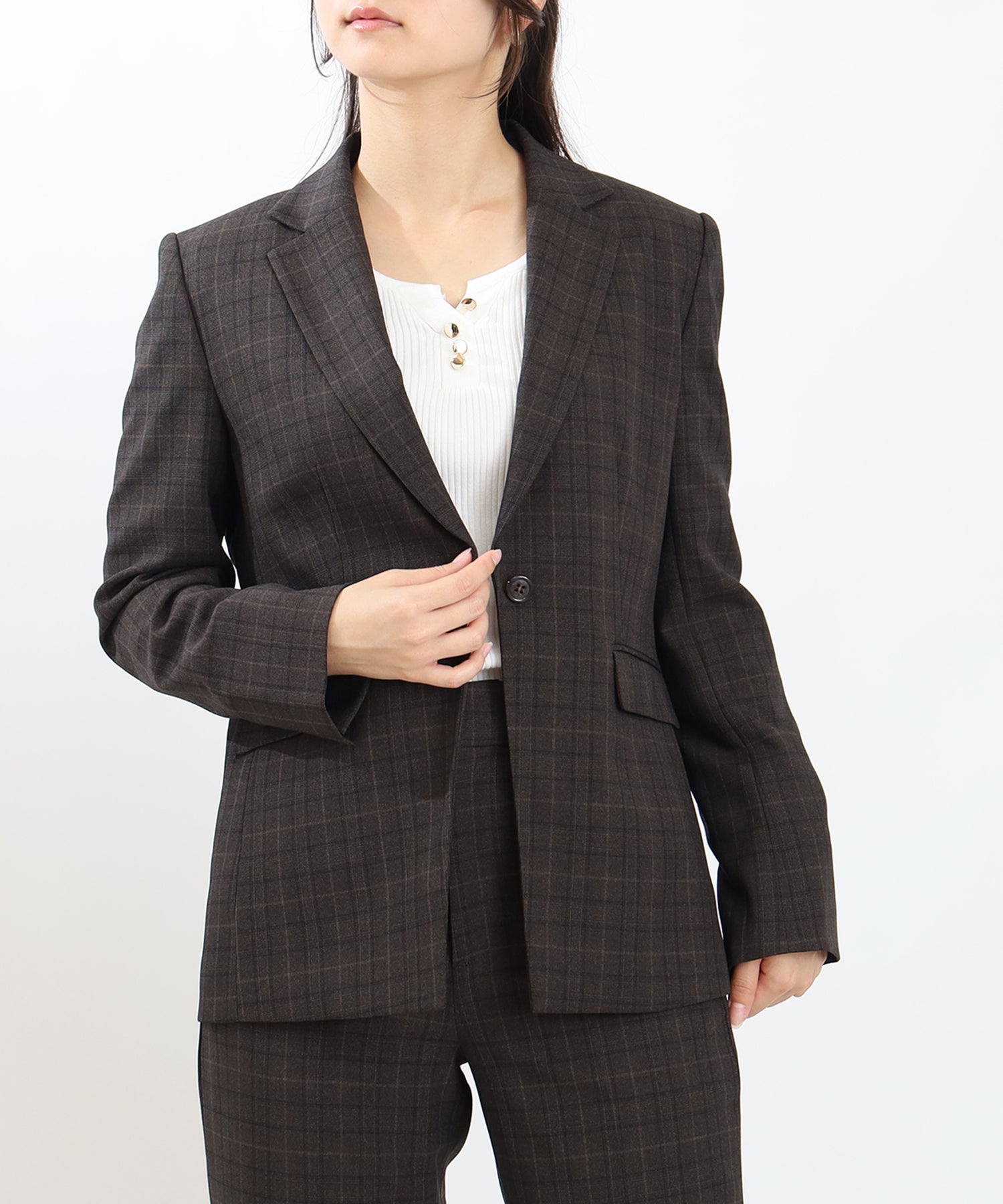 ブラウン　model:160cm 着用サイズ：M