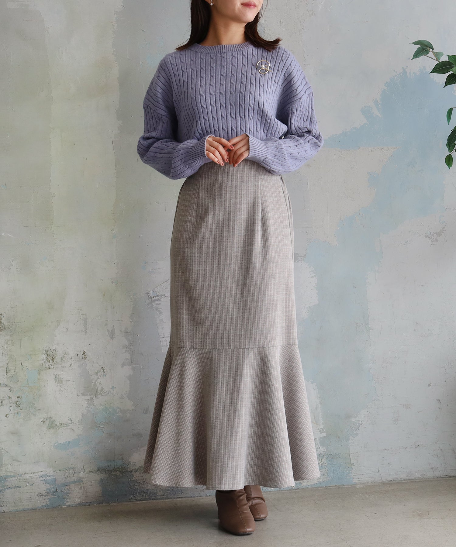 グレージュ　model：156㎝　着用サイズ：M