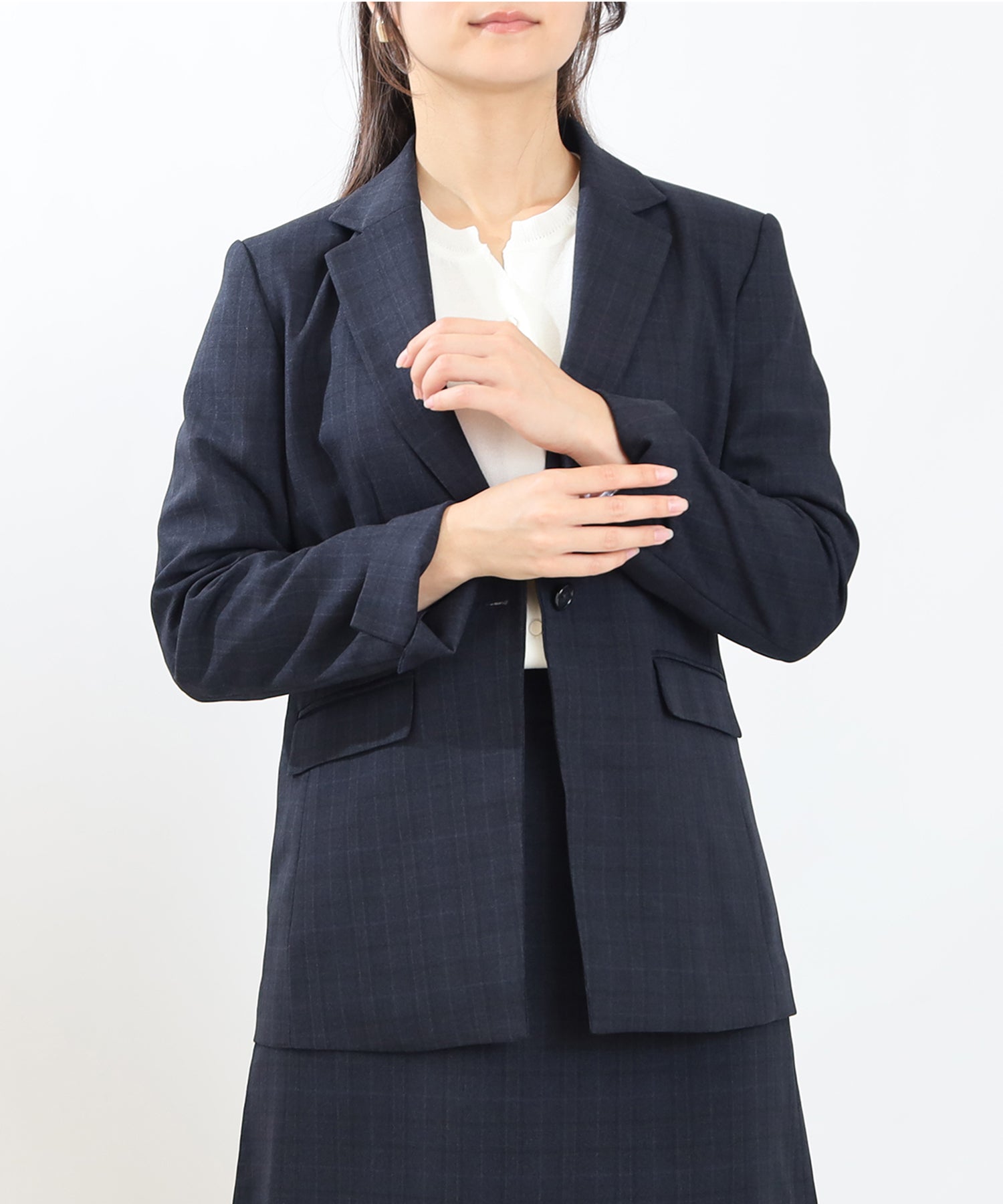ネイビー　model:160cm 着用サイズ：M