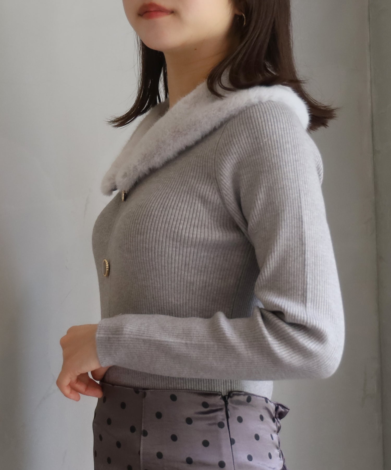 ライトグレー　model：156　着用サイズ：M