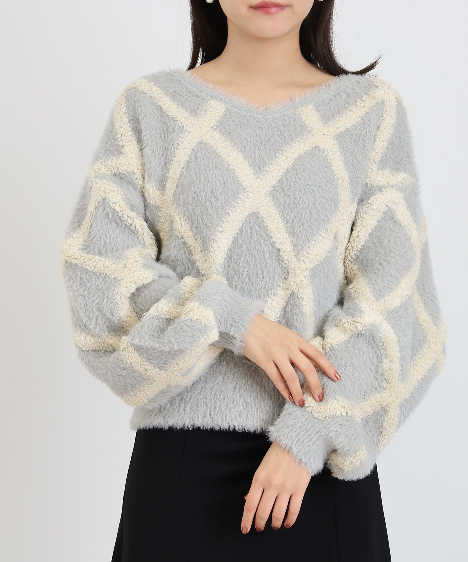 ライトグレー(×ベージュ)