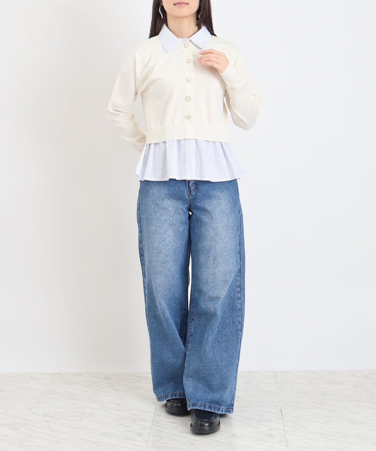 アイボリー　model:160　着用サイズ：M