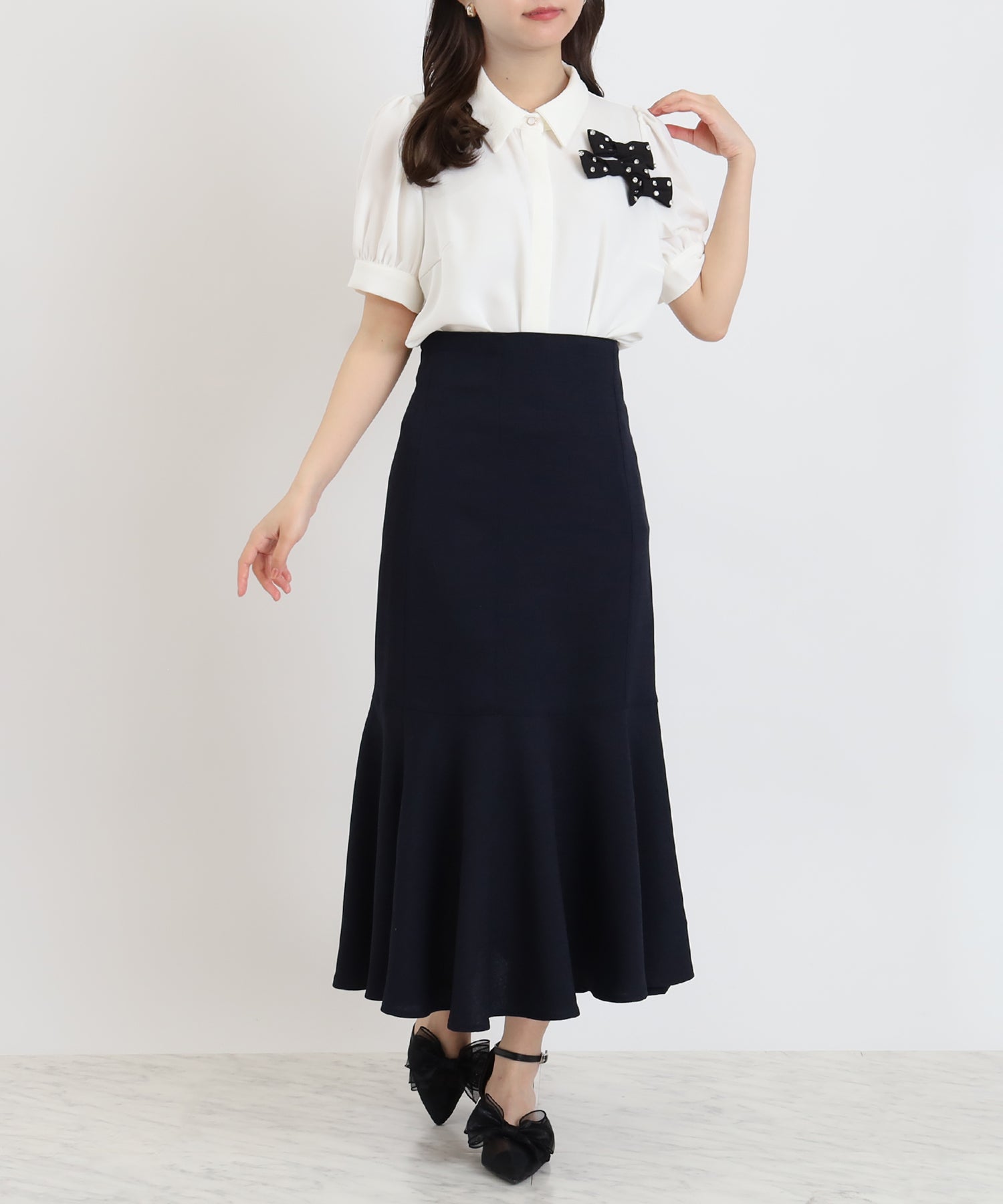 ホワイト　model：156　着用サイズ：M