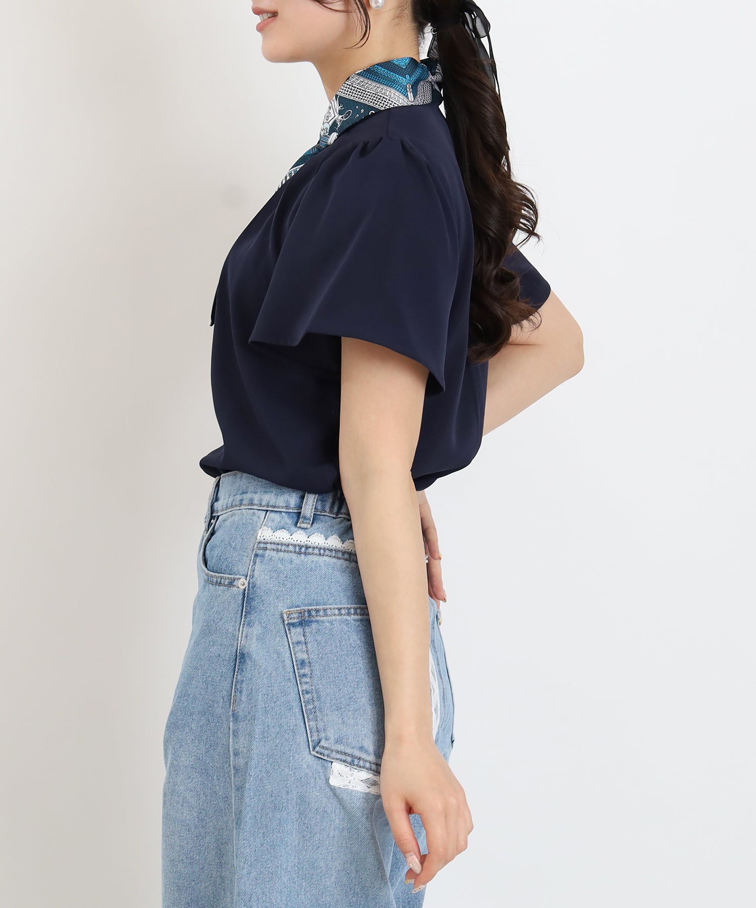 ネイビー　model:160cm  着用サイズ：M