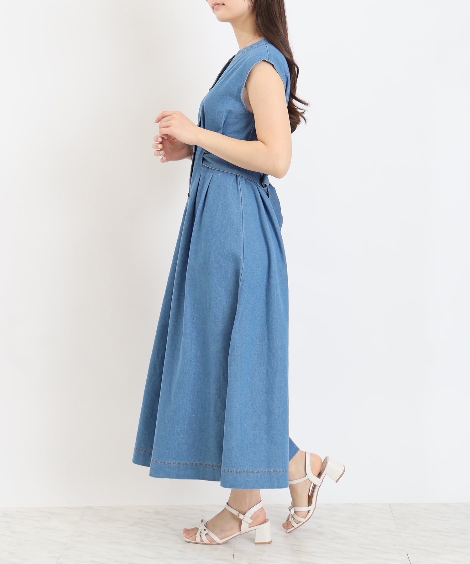 ブルー　model:160cm  着用サイズ：M