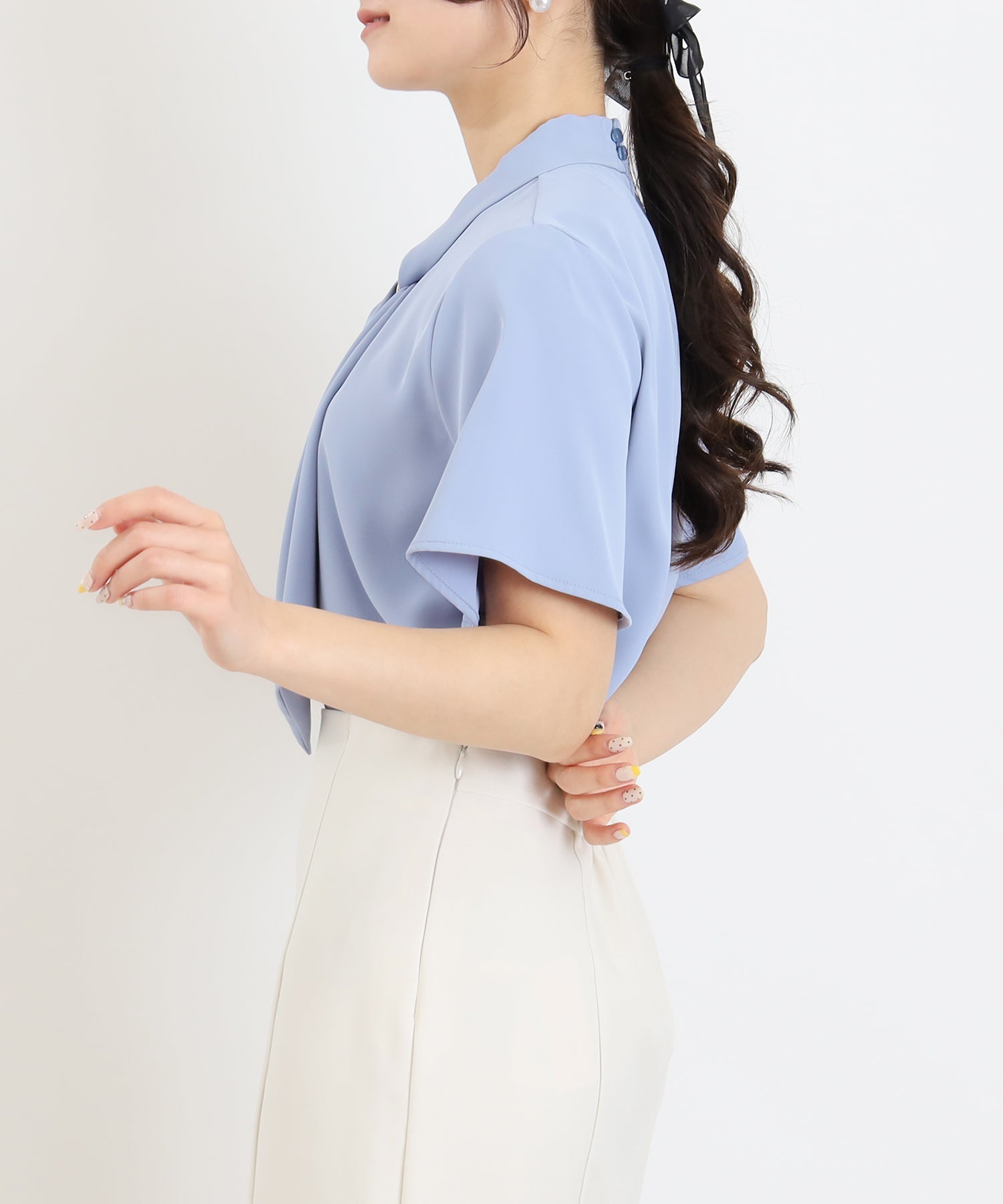 ブルー　model:160cm  着用サイズ：M