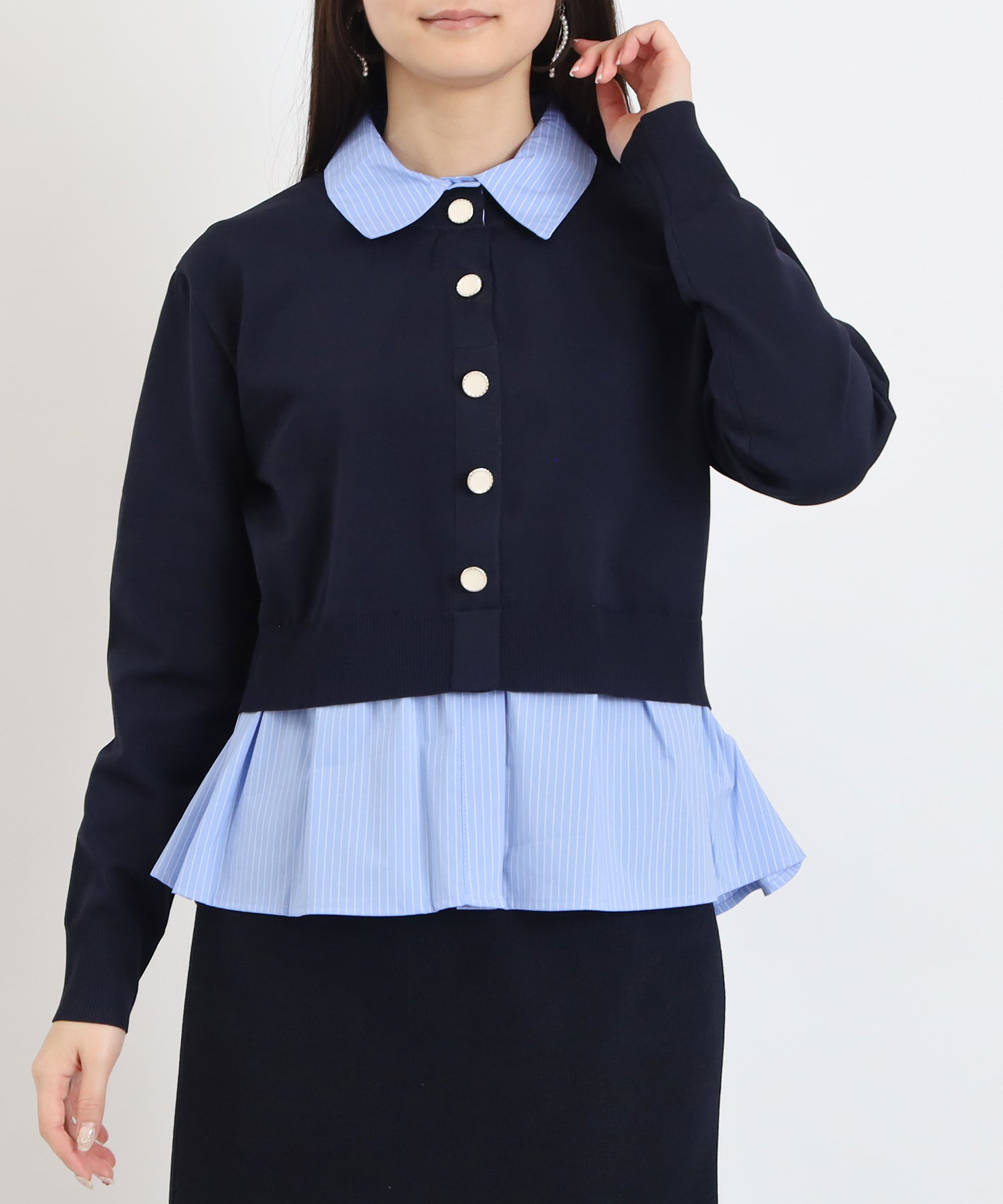 ネイビー　model:160　着用サイズ：M