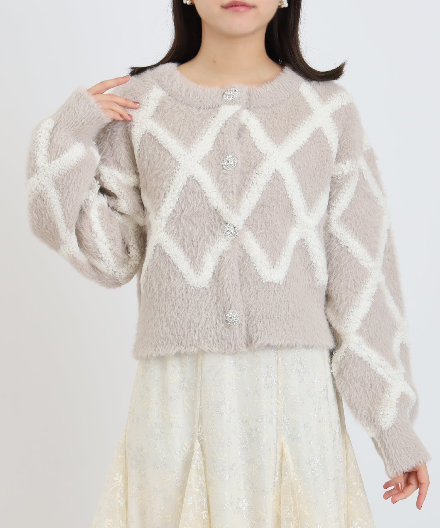 グレージュ(×ホワイト)