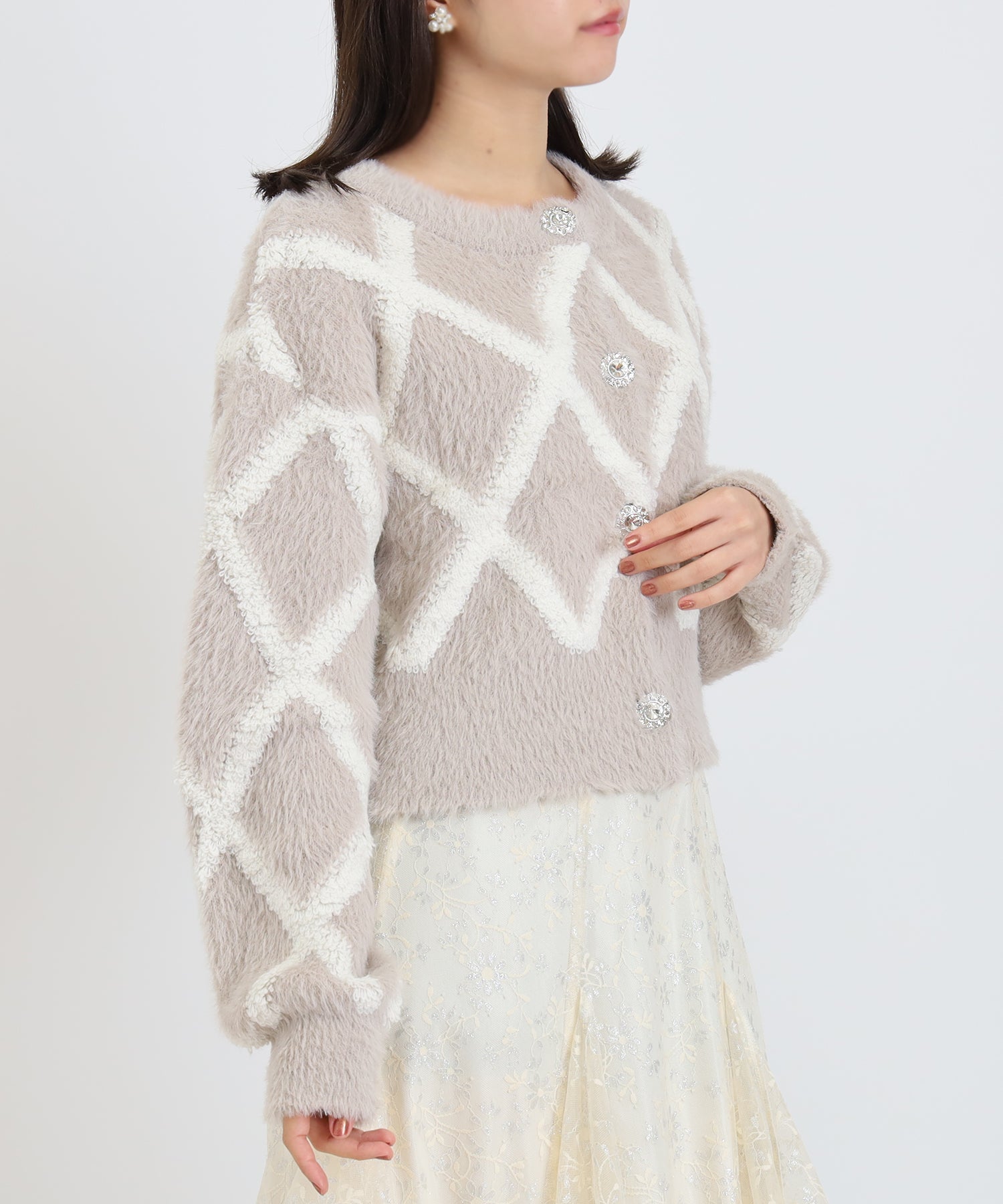 グレージュ　model；156　着用サイズ：M