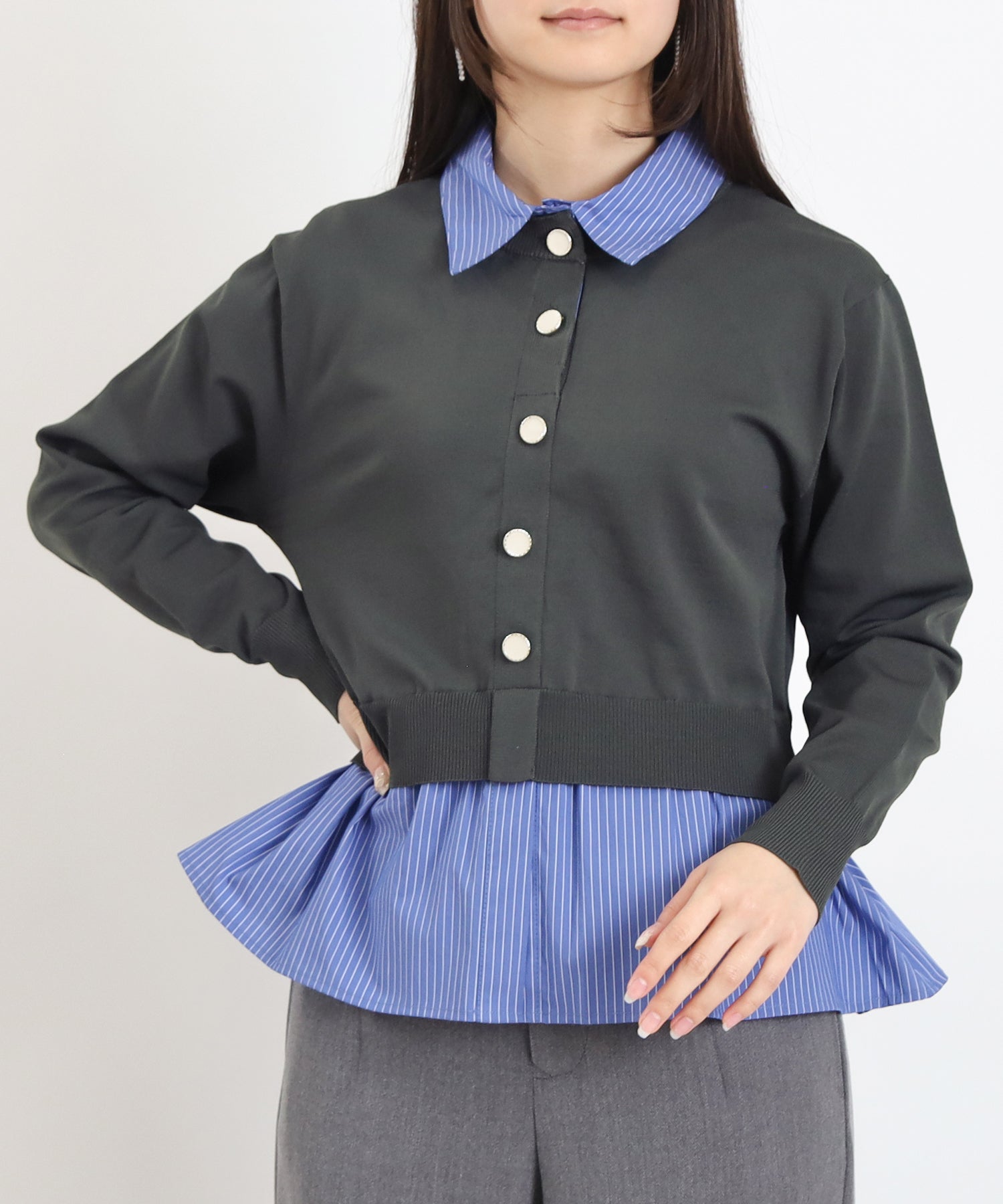 チャコール　model:160　着用サイズ：M