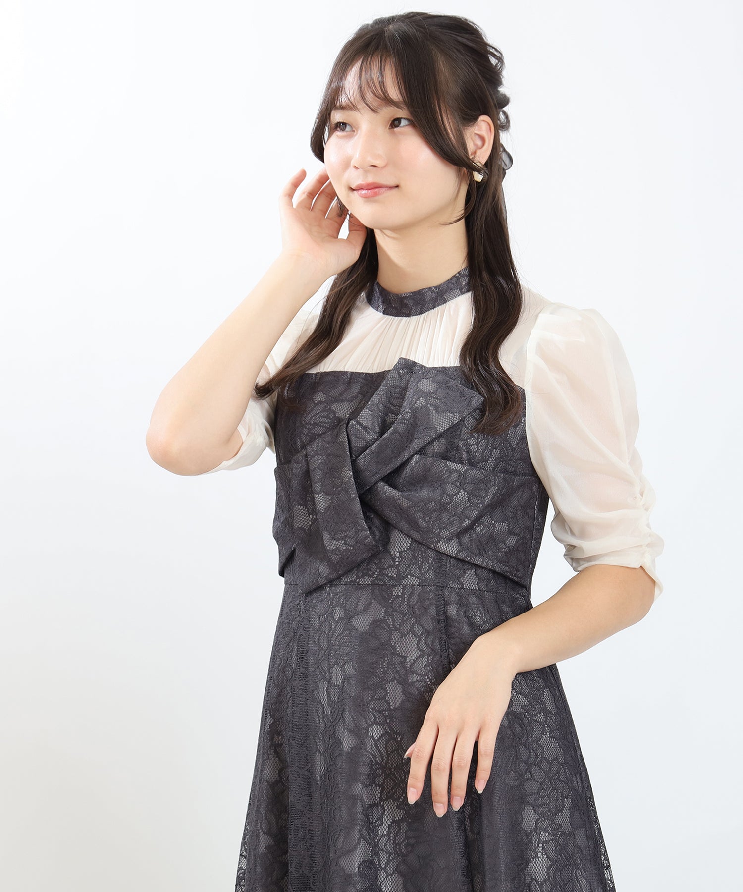 チャコール　model:160cm 着用サイズ：M