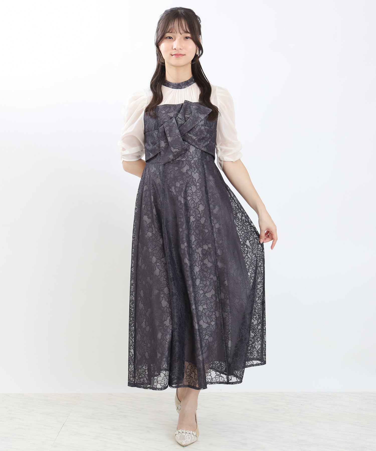 チャコール　model:160cm 着用サイズ：M