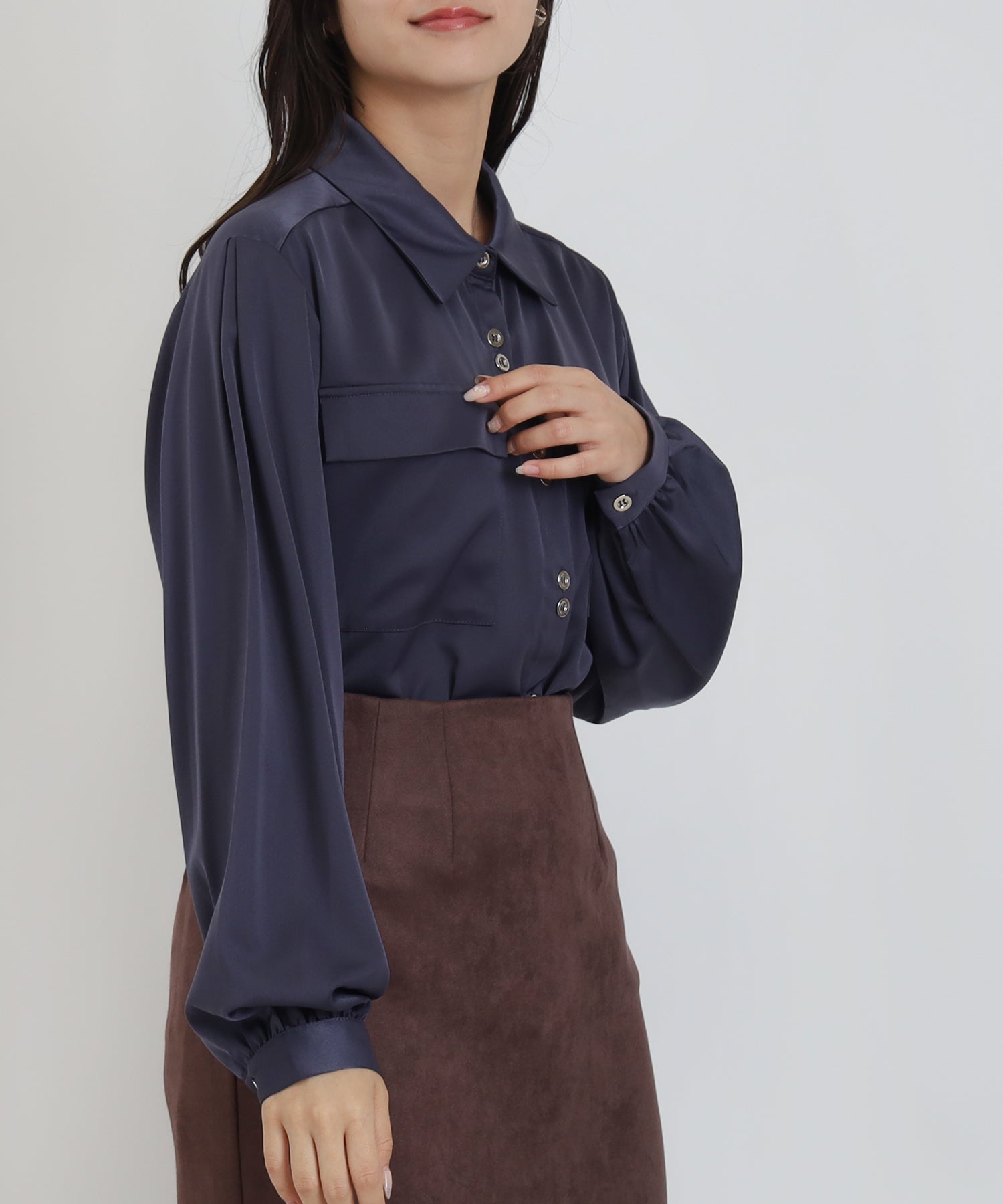 チャコール　model：160cm　着用サイズ：M
