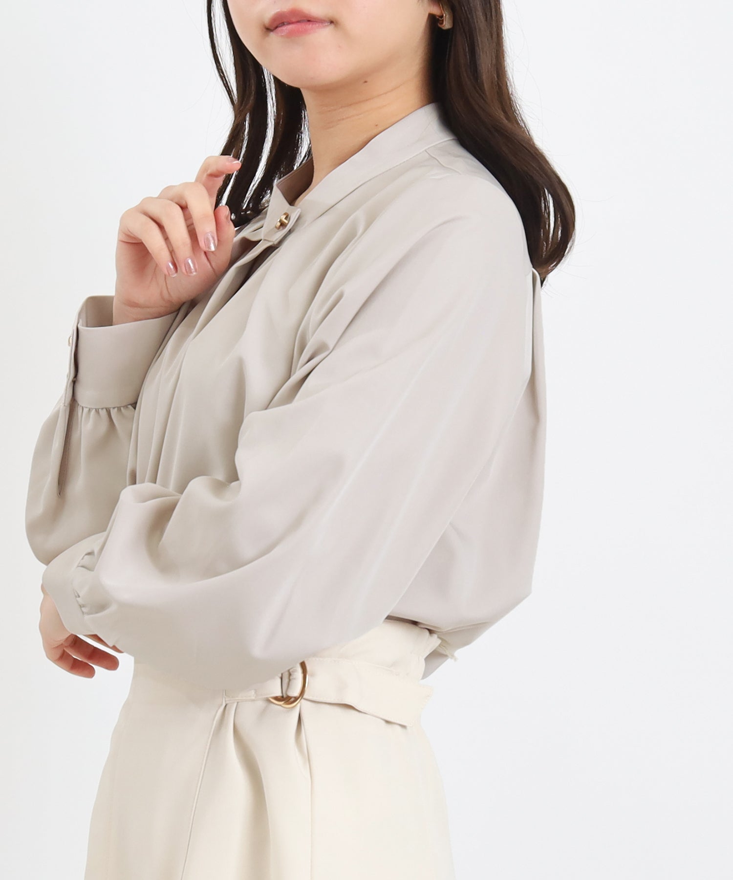 グレージュ　model：156　着用サイズ：M