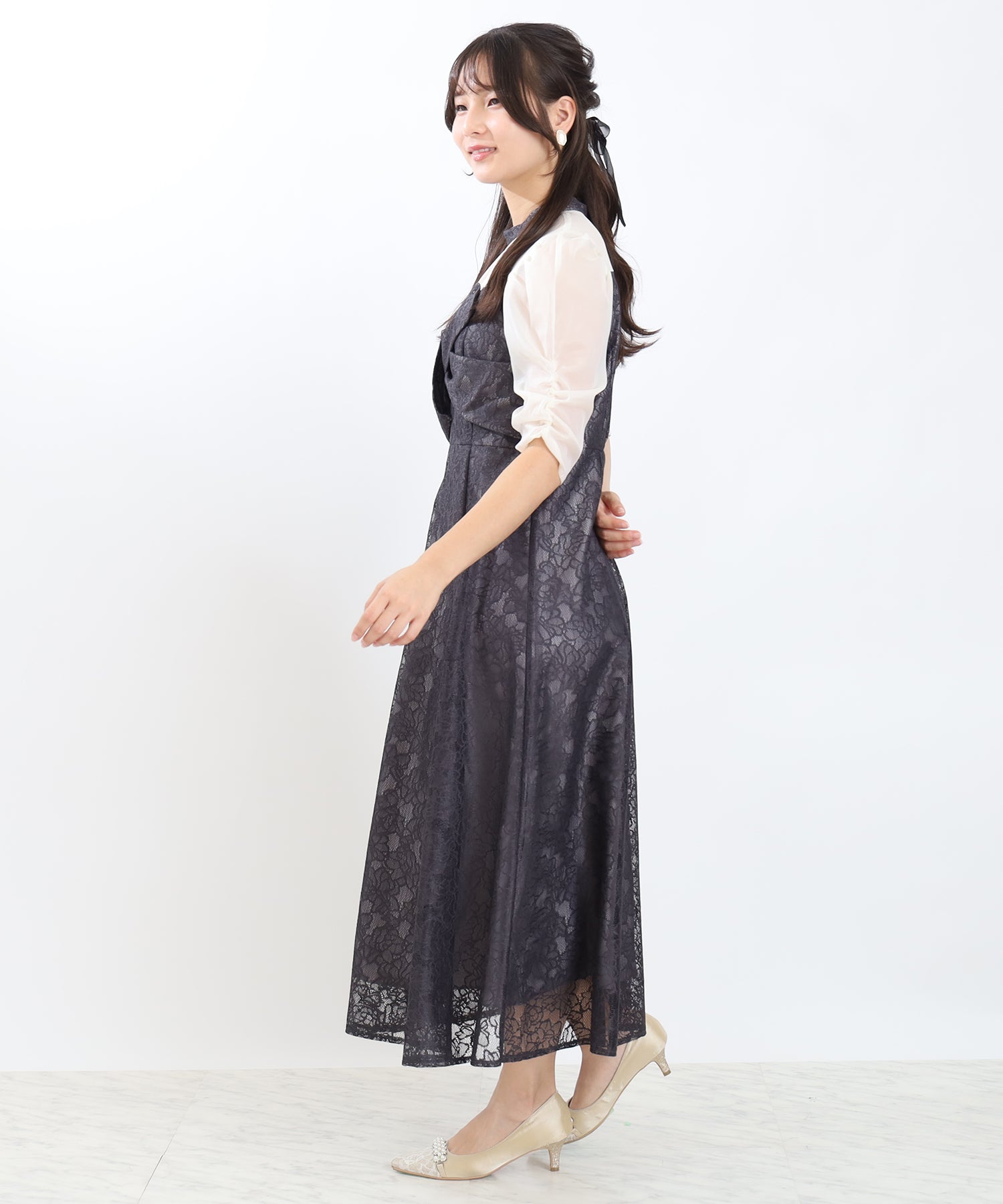 チャコール　model:160cm 着用サイズ：M