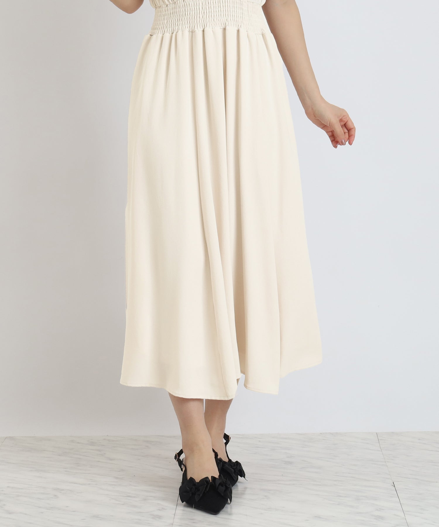 アイボリー　model:156cm  着用サイズ：M