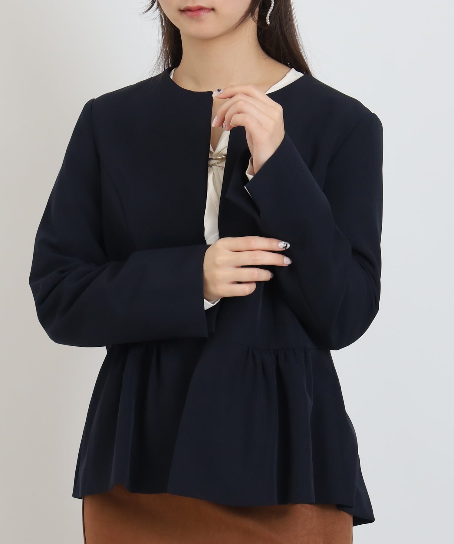 ネイビー　model：160　着用サイズ：M