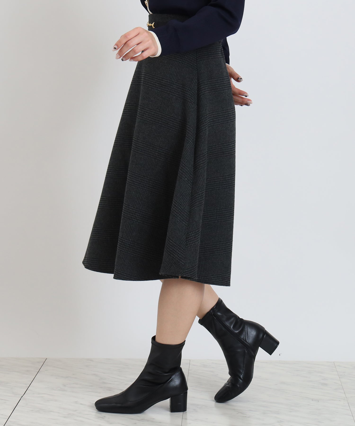 チャコール　model:160cm  着用サイズ：S