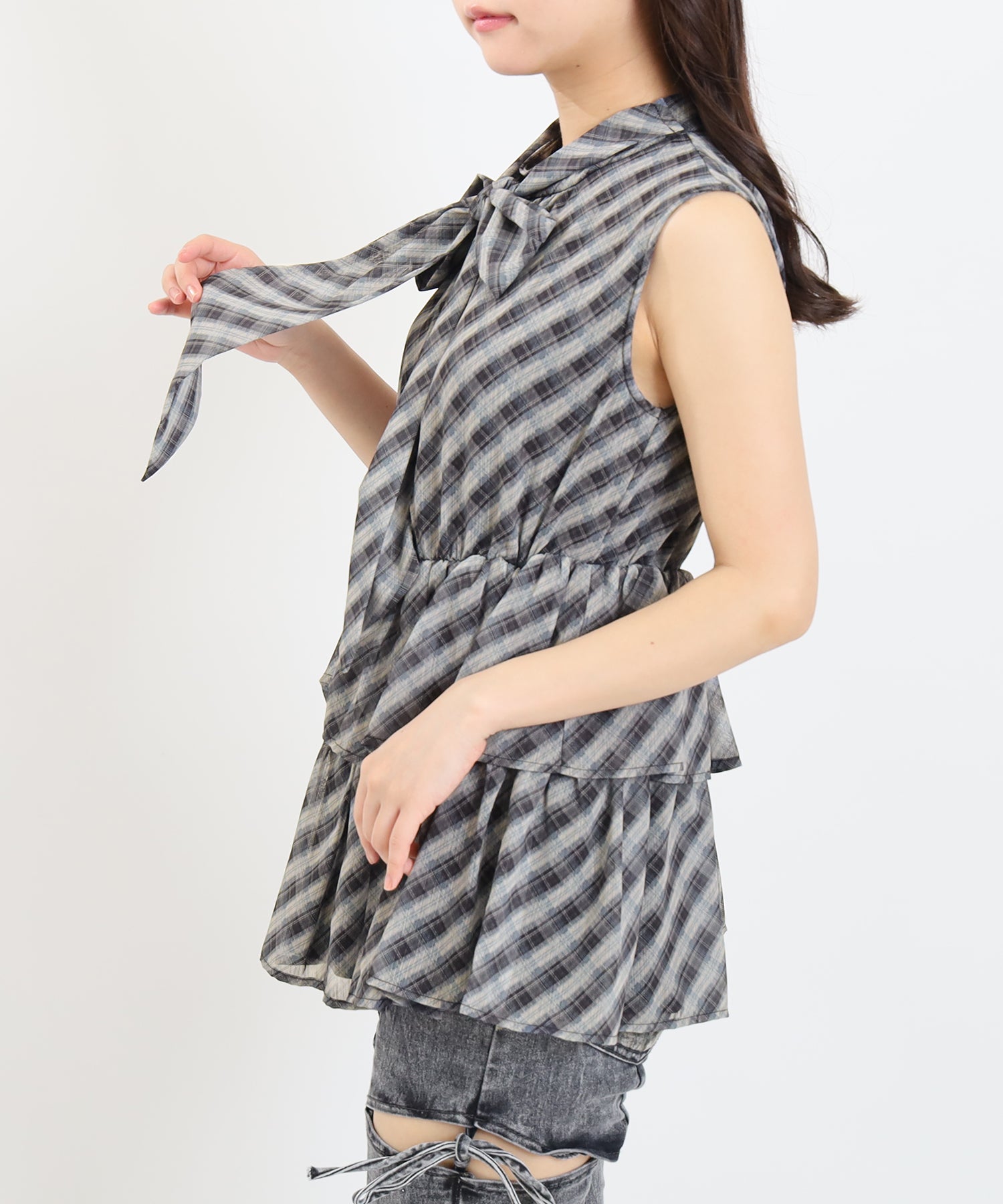 ブラック　model:156cm  着用サイズ：M