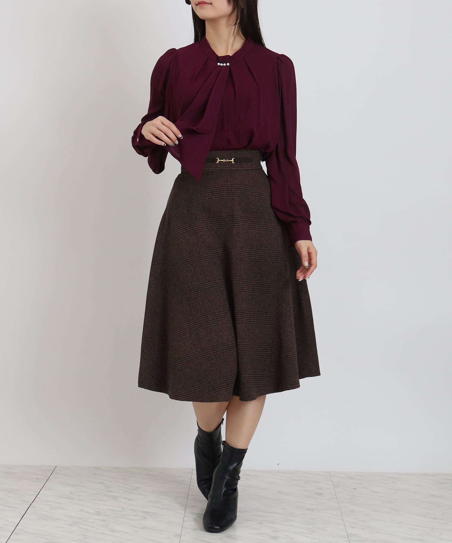 ワイン　model:160cm  着用サイズ：M