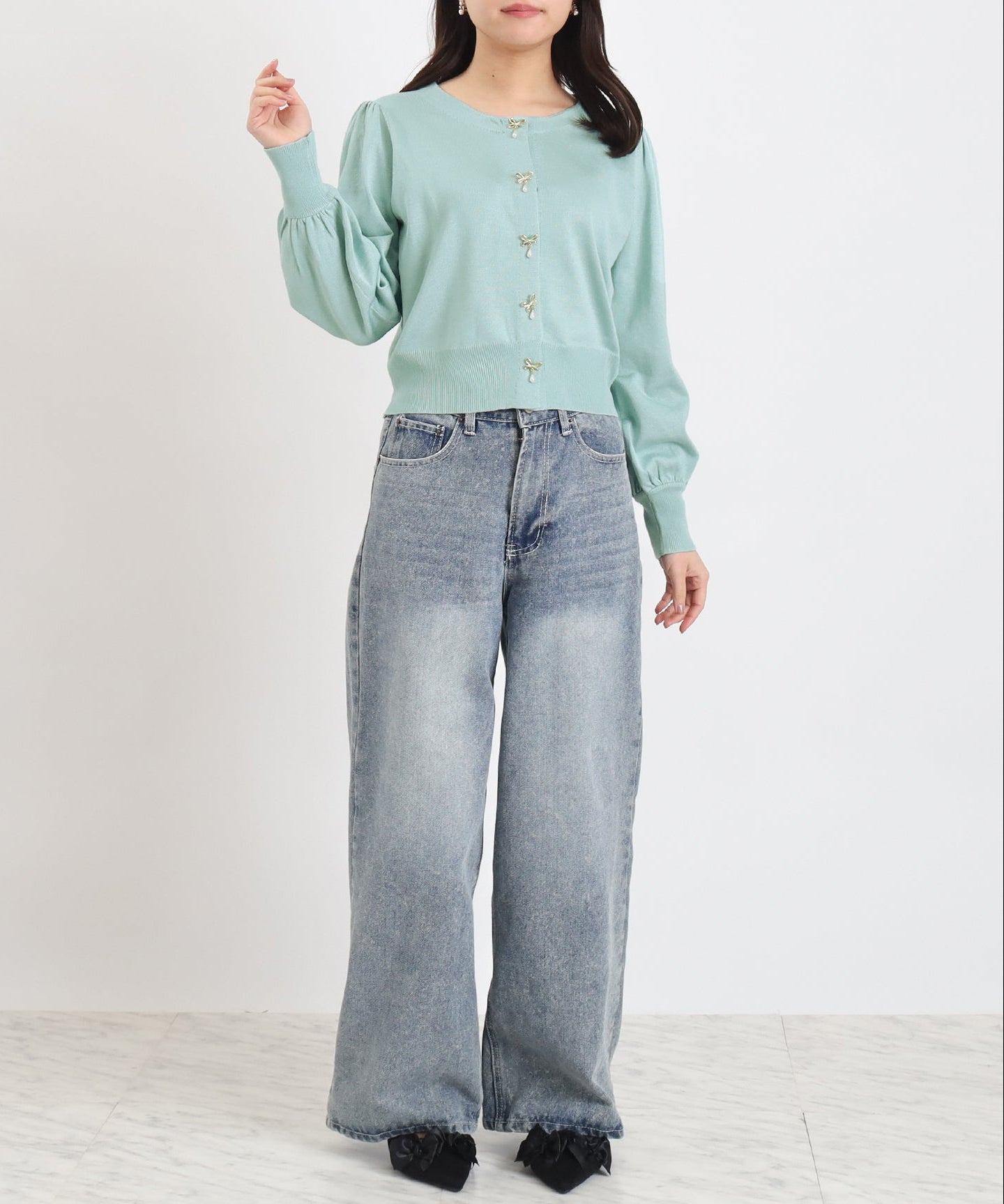 ミント　model：156　着用サイズ：M