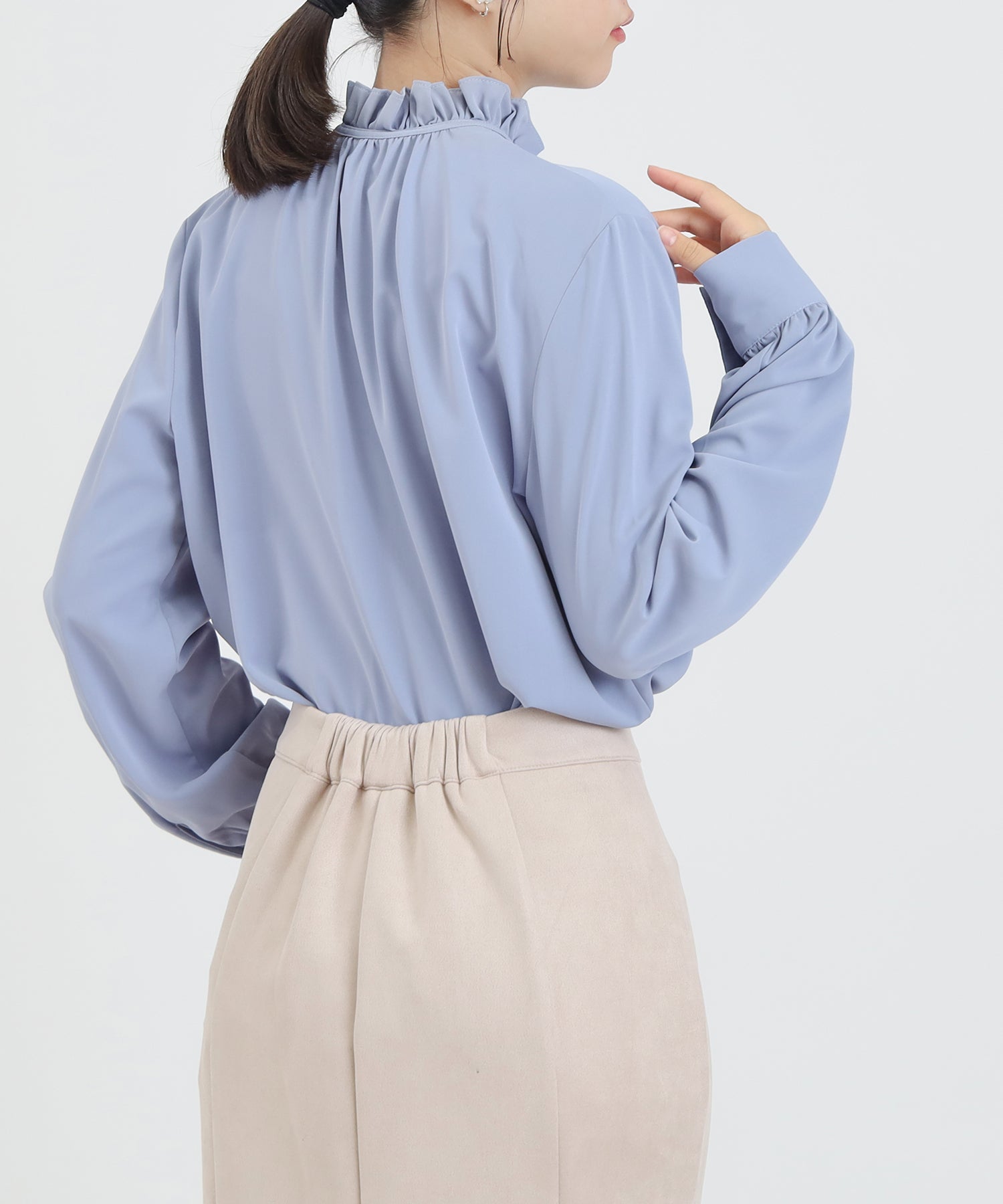 ダスティーブルー　model：156cm　着用サイズ：M
