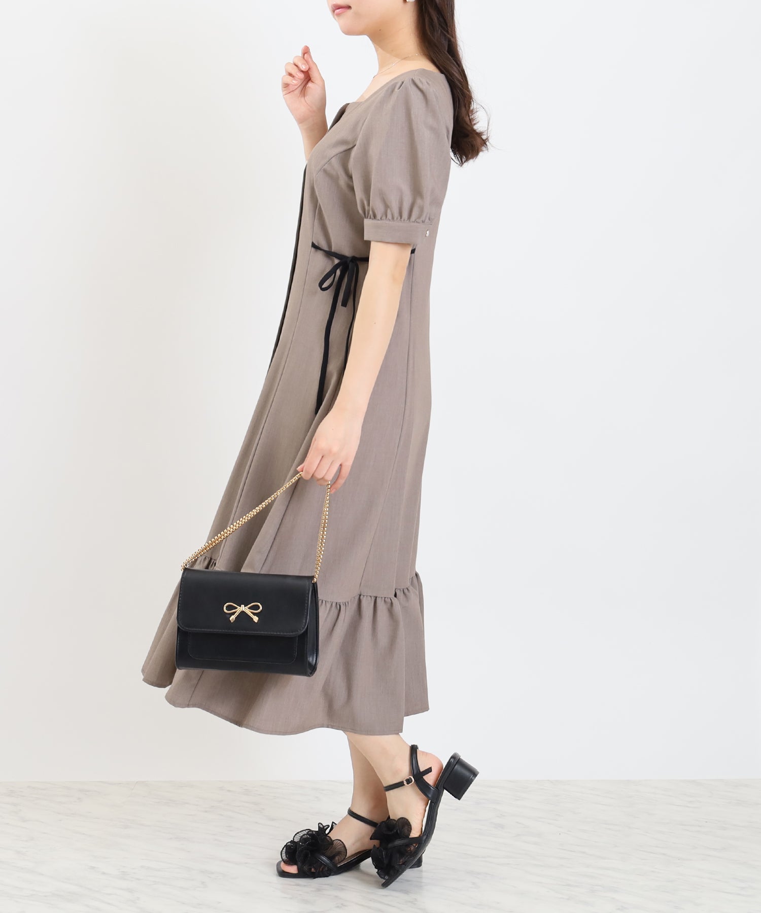 ブラウン  model:156cm  着用サイズ：M