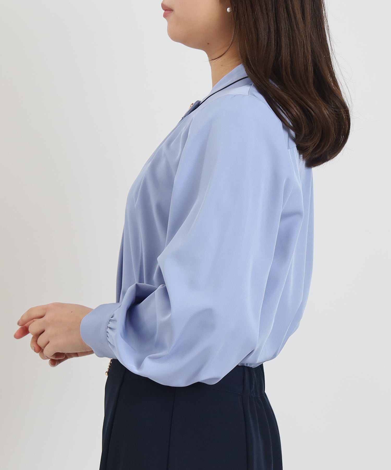 ブルー　model:156cm  着用サイズ：S