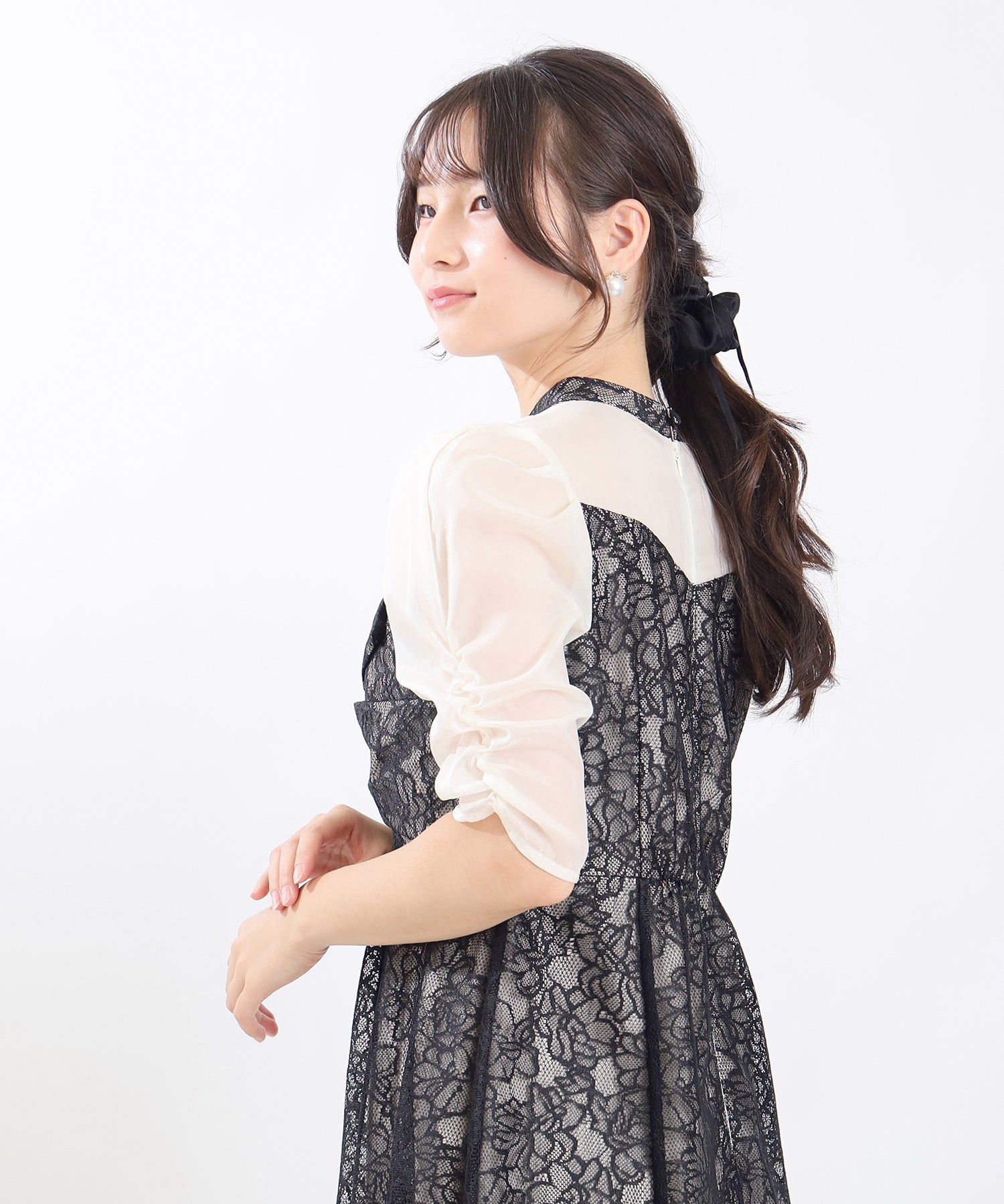 ブラック　model:160cm 着用サイズ：M