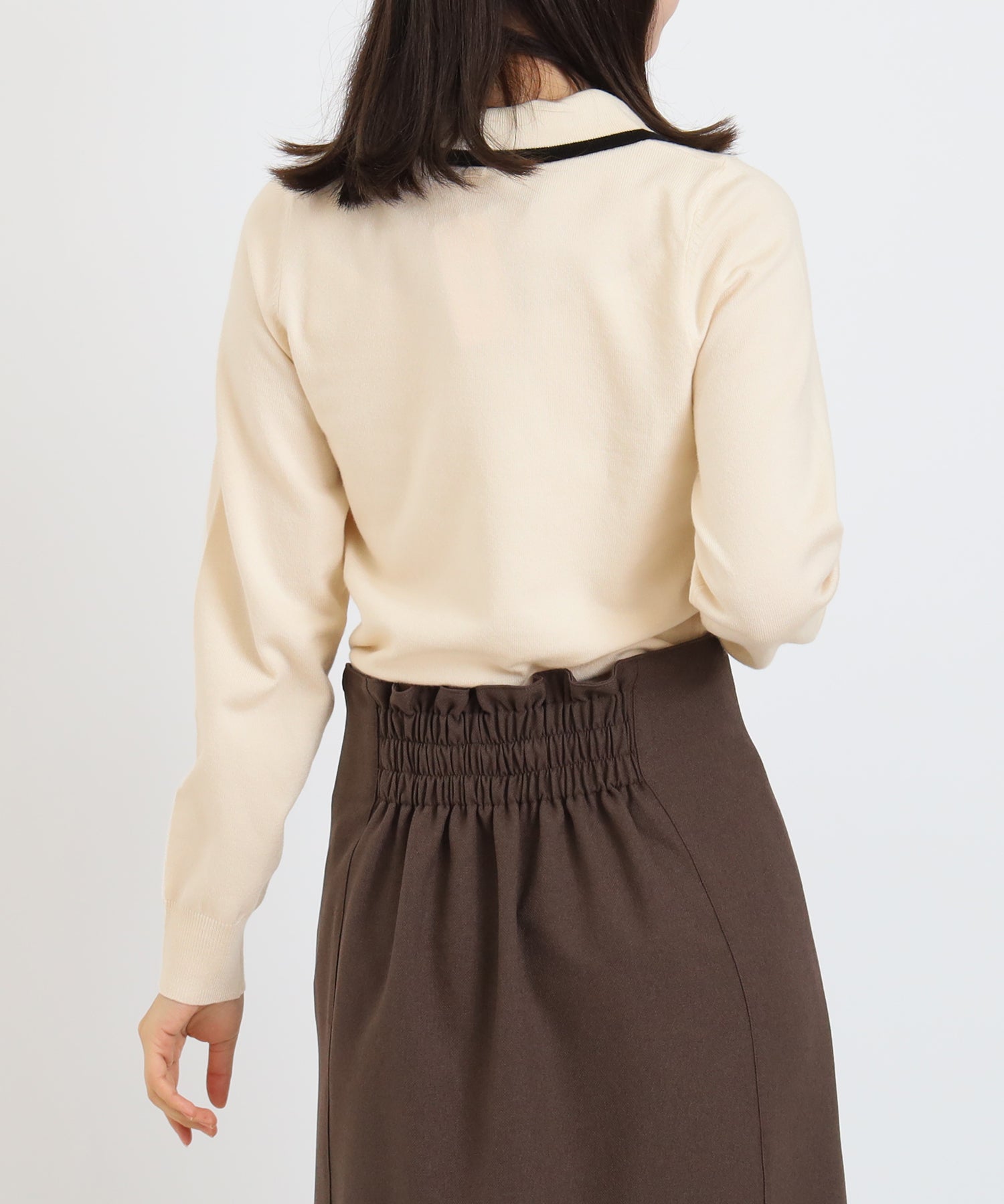 アイボリー　model:156cm  着用サイズ：M