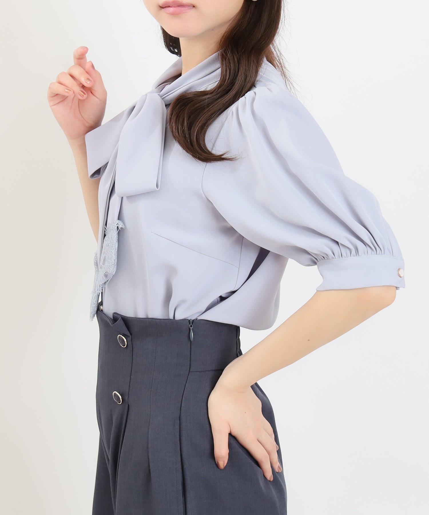 ダスティーブルー　model：156　着用サイズ：M