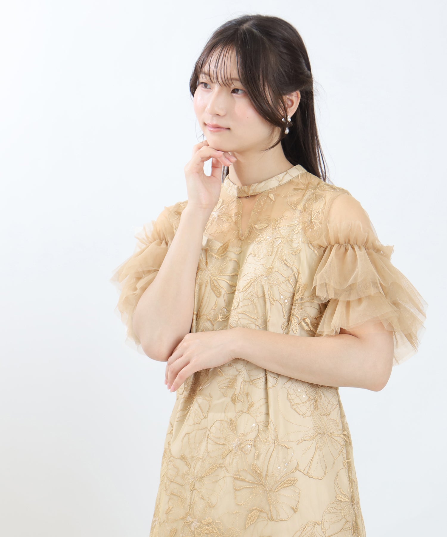 イエロー　model:160cm 着用サイズ：M