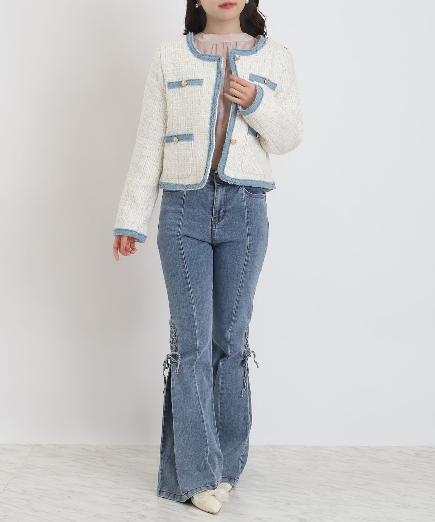 ホワイト　model：156　着用サイズ：M