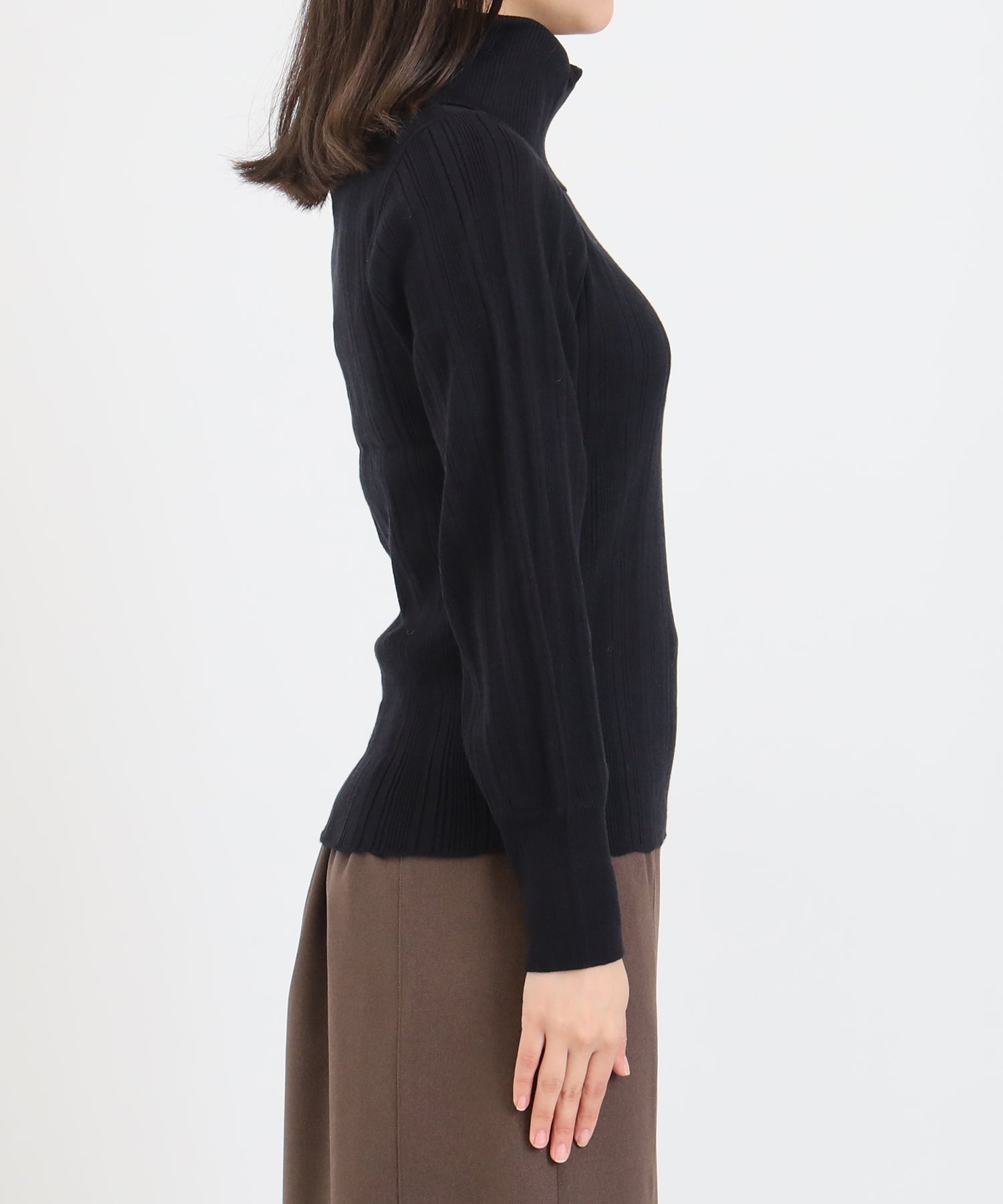 2wayタートルネックニット