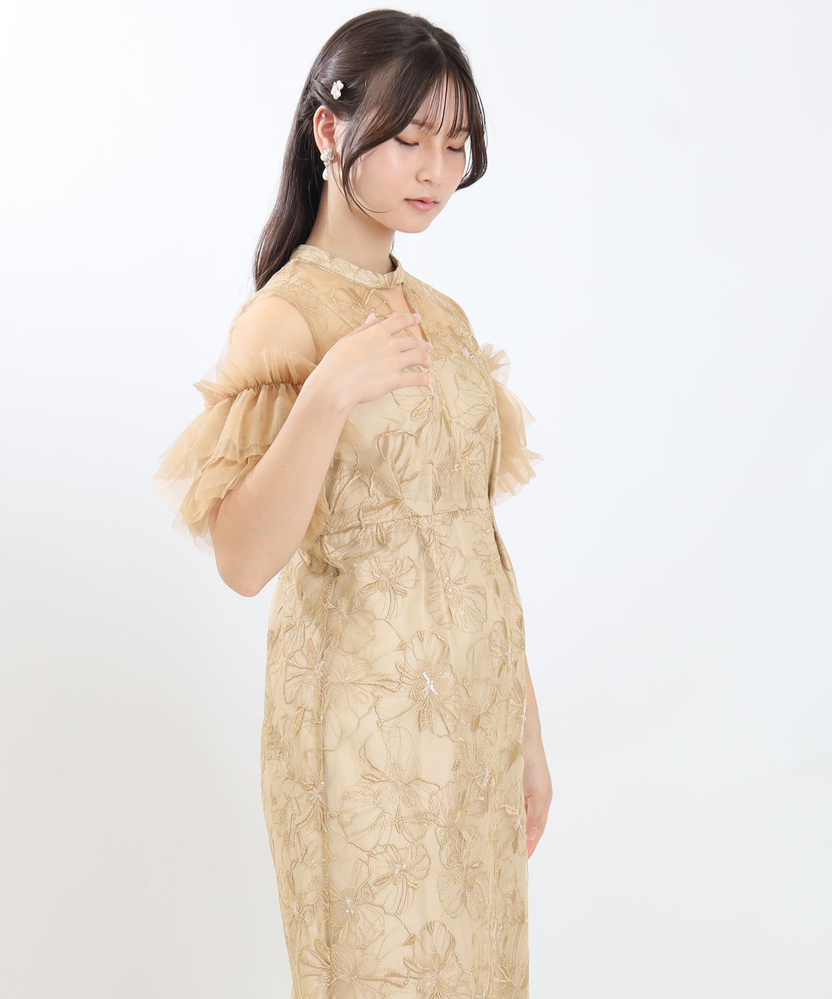 イエロー　model:160cm 着用サイズ：M
