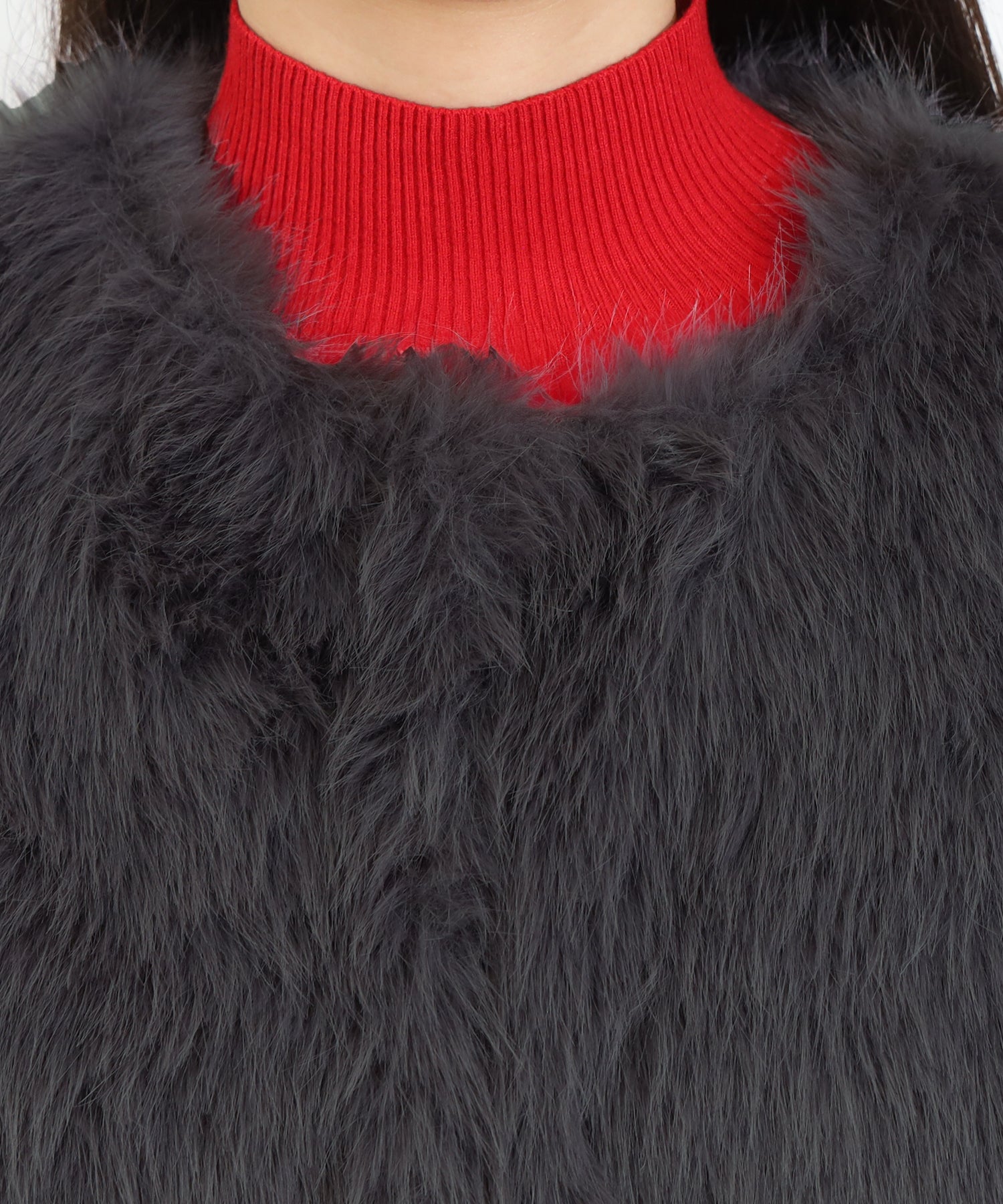 ノーカラーファージャケット