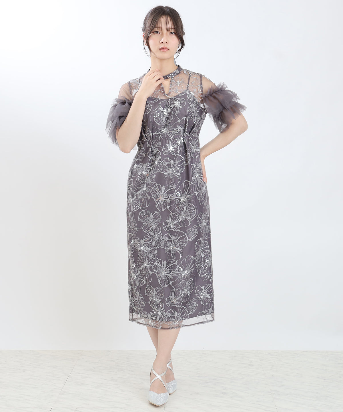 チャコール　model:160cm 着用サイズ：M