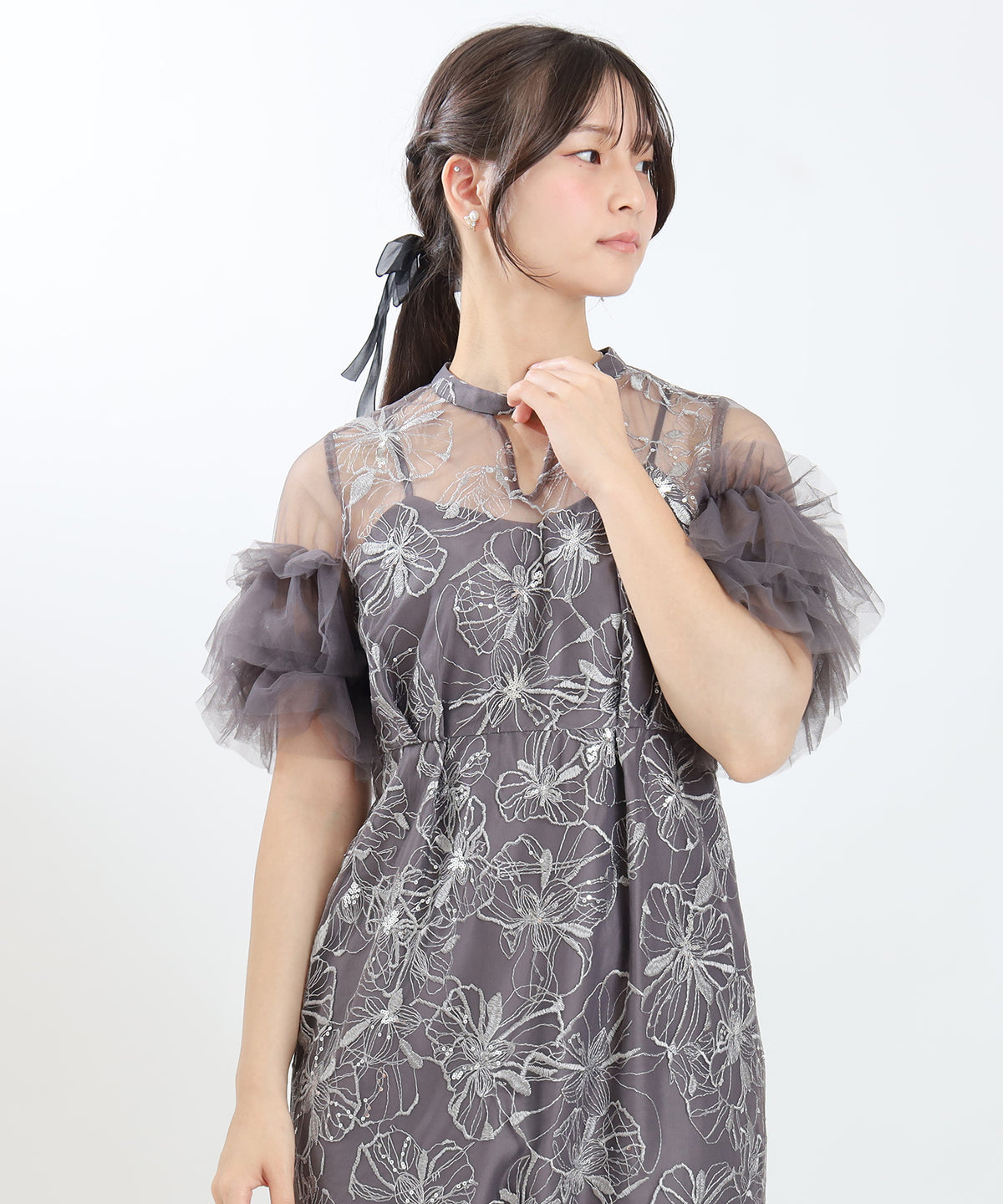 チャコール　model:160cm 着用サイズ：M