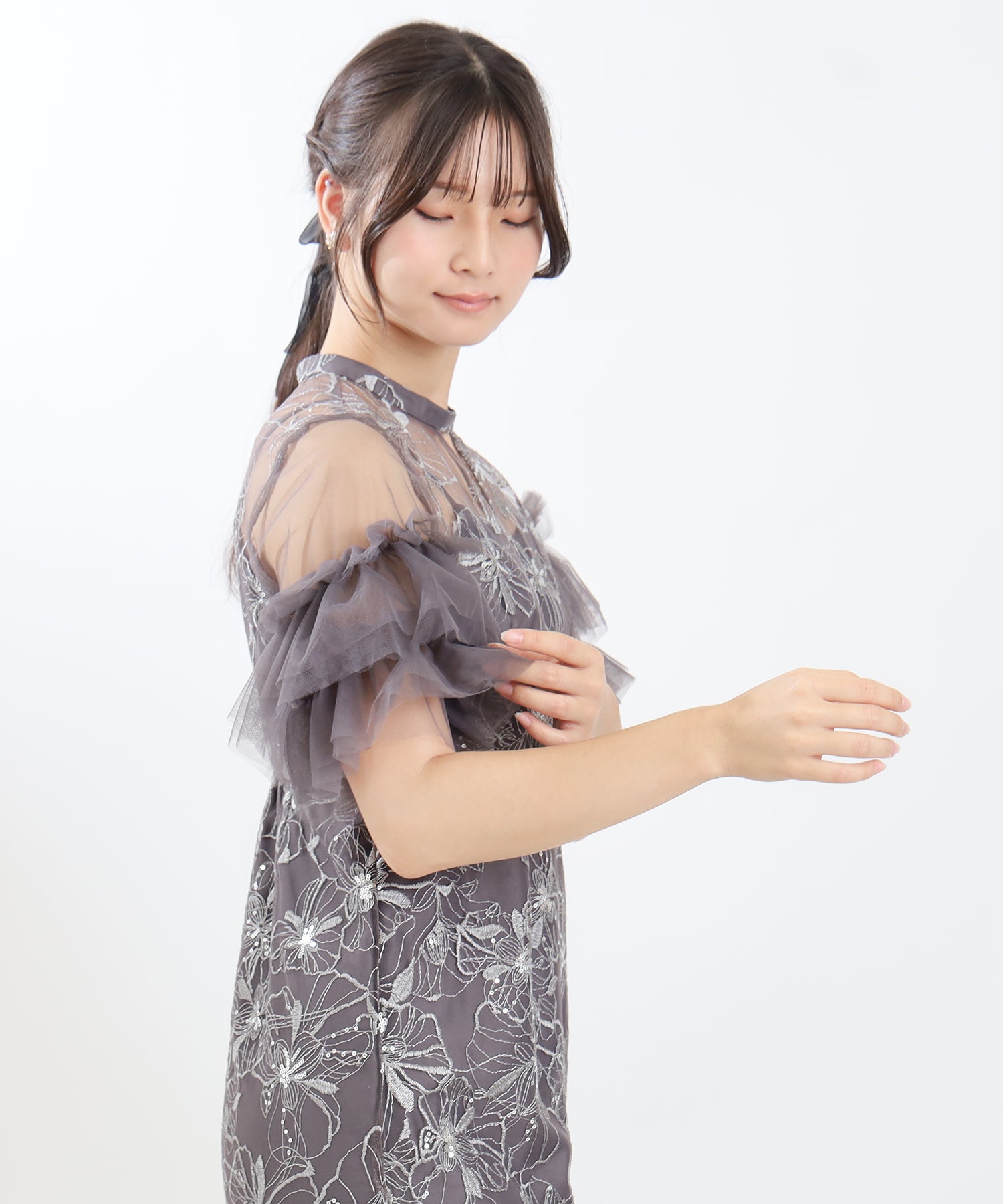 チャコール　model:160cm 着用サイズ：M