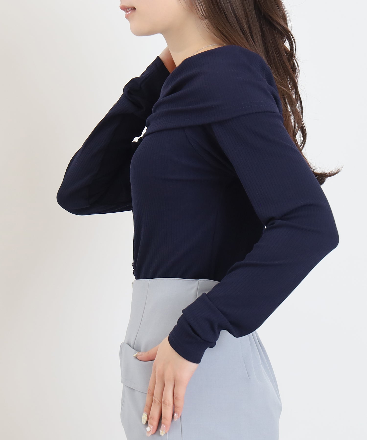 ネイビー　model：160　着用サイズ：M