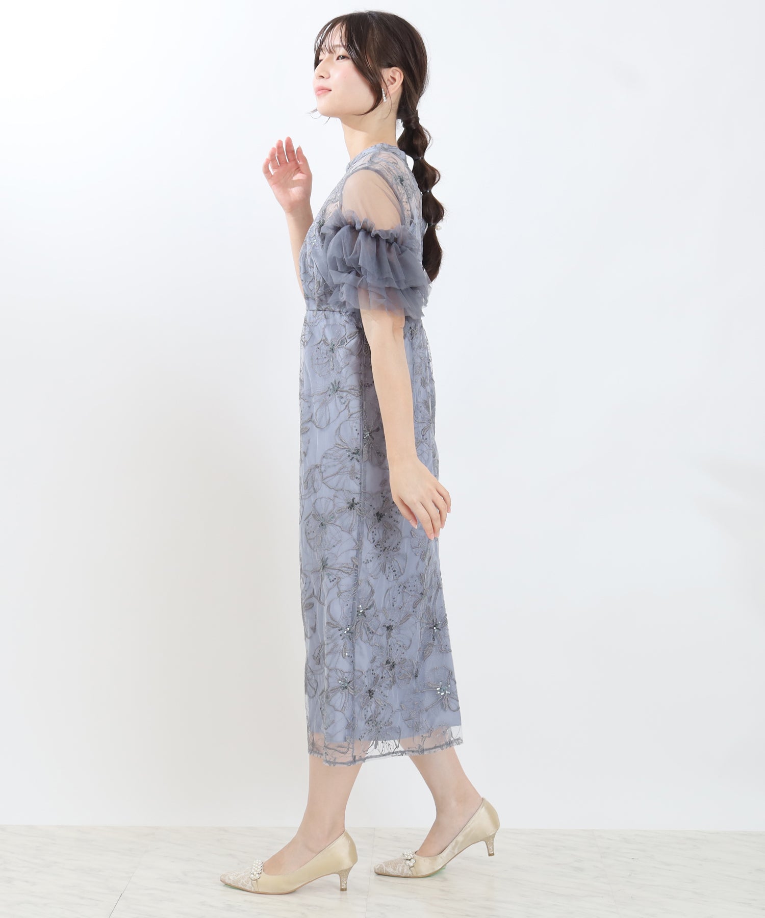 ブルー　model:160cm 着用サイズ：M